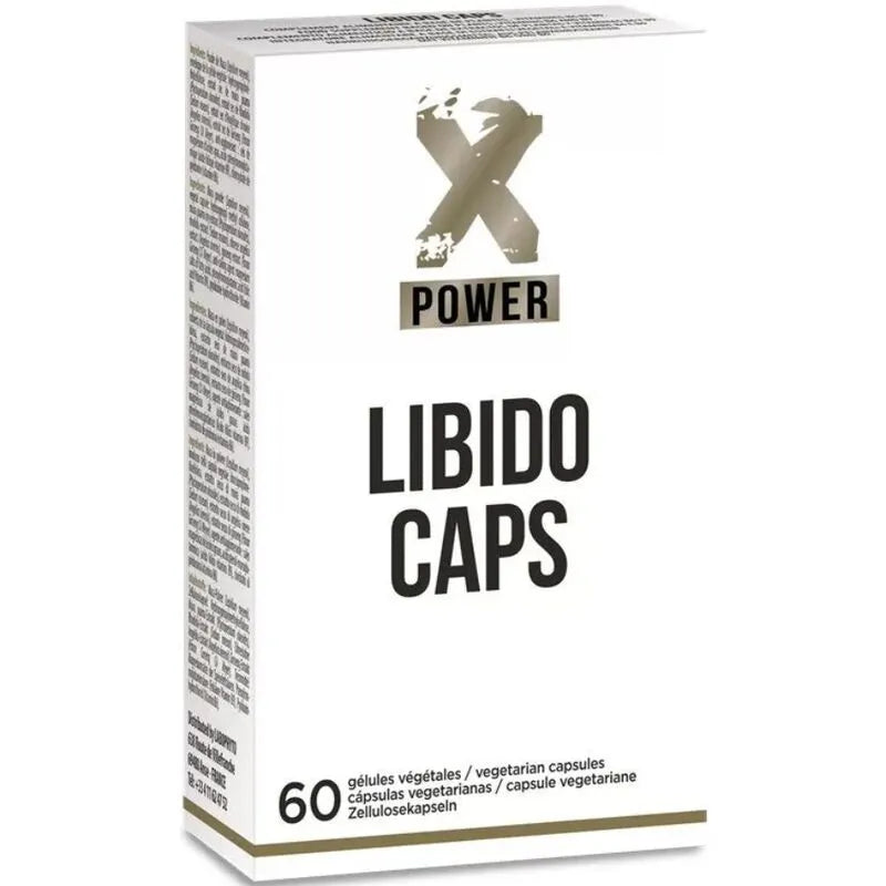 Boîte de compléments libido féminin naturel, 60 gélules, maca, ginseng, rhodiola, revitalisant et énergisant.