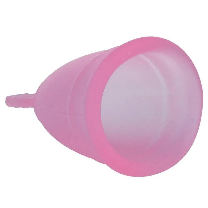 Coupe menstruelle rose en silicone médical taille L, capacité 30 ml, réutilisable, écologique, discrète et durable.