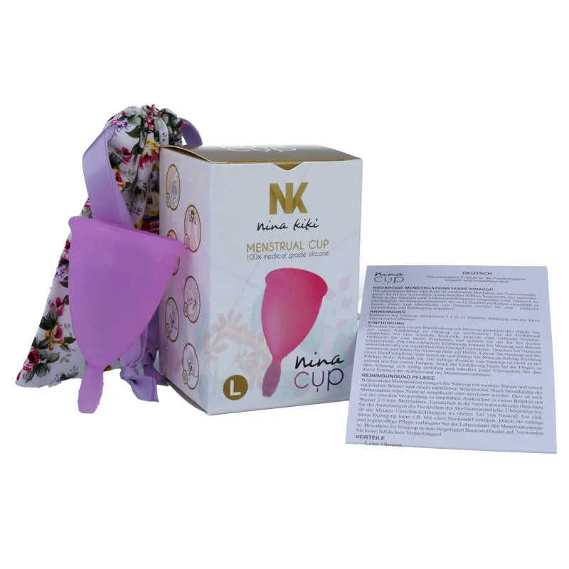 Coupe menstruelle silicone médical hypoallergénique réutilisable écologique durable confortable étanche capacité 15ml facile économique stérilisable compacte discrète NINA