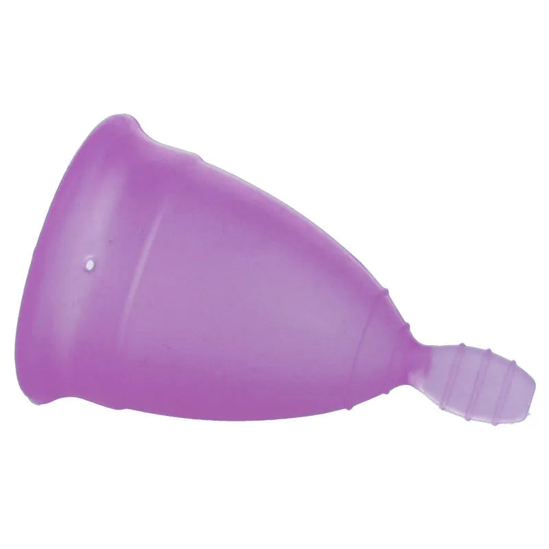 Coupe menstruelle NINA en silicone médical violet, forme conique, réutilisable, écologique, capacité 15ml.