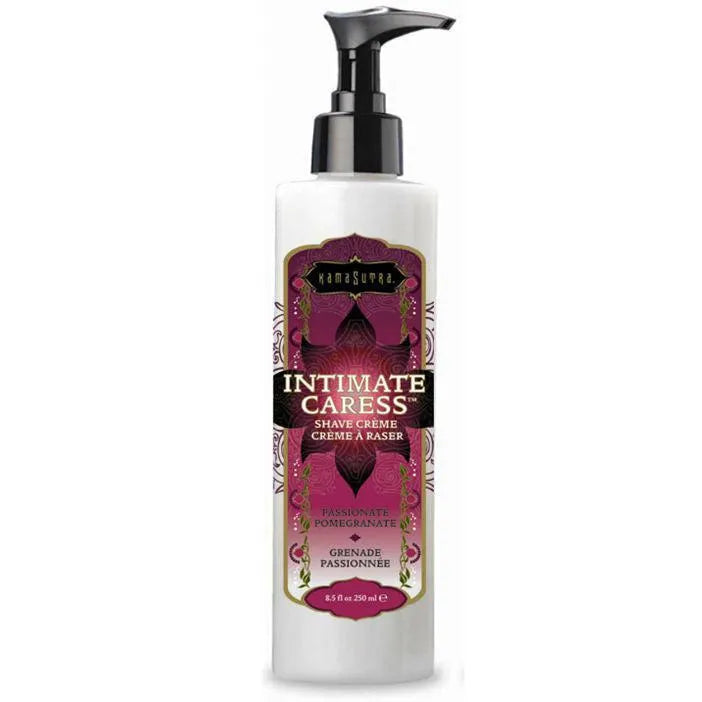 Crème rasage intime hydratante grenade parfumée délicate peaux sensibles aloe vera jojoba avocat huile végétalienne antiirritations antibosses soyeuse lisse