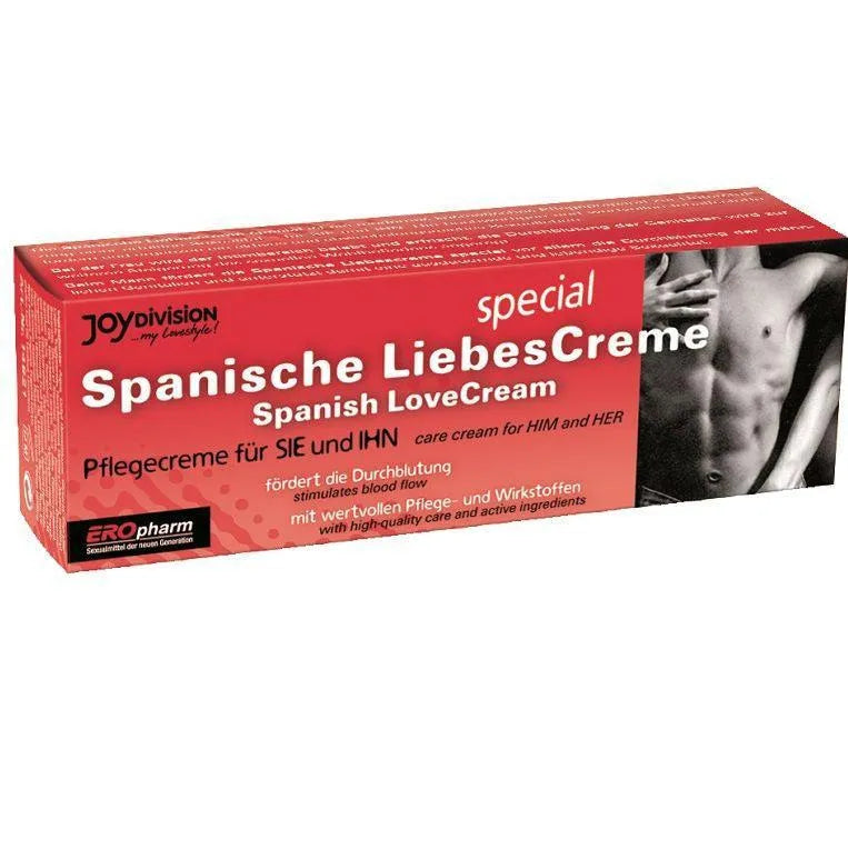 Crème revitalisante intime 40ml, emballage rouge, ingrédients basilic et maca, soin hydratant et tonifiant pour zones sens...