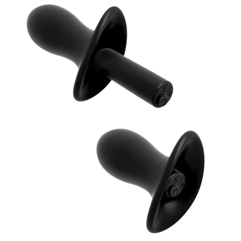 Plug anal silicone noir étanche avec télécommande, culotte vibrante, 10 modes, confort extensible, tailles XL-2XL.