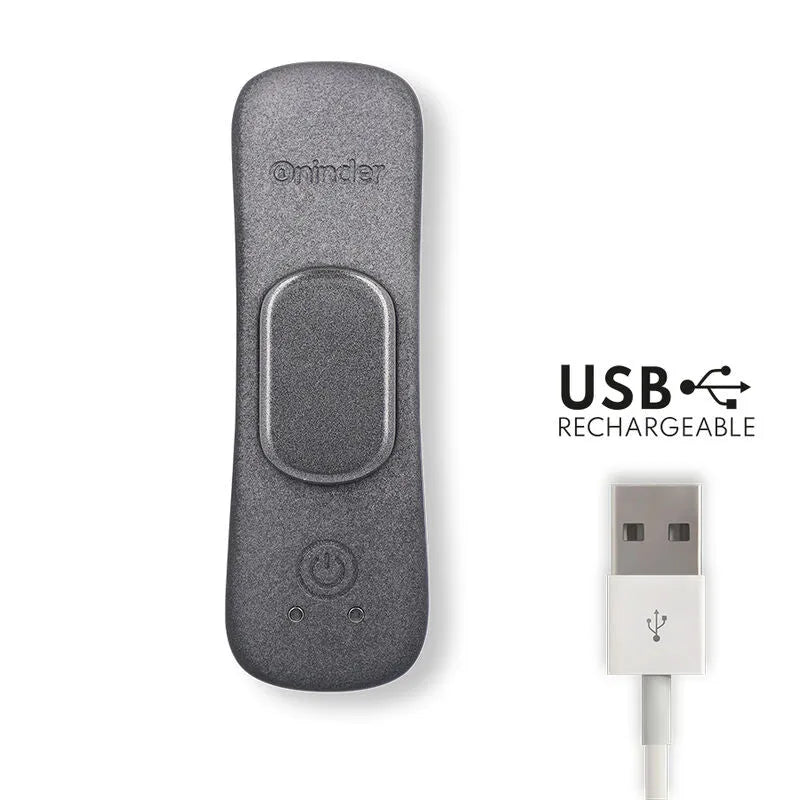 Culotte vibrante noire en silicone doux, design ergonomique, contrôlable via application mobile, avec chargeur USB magnéti...