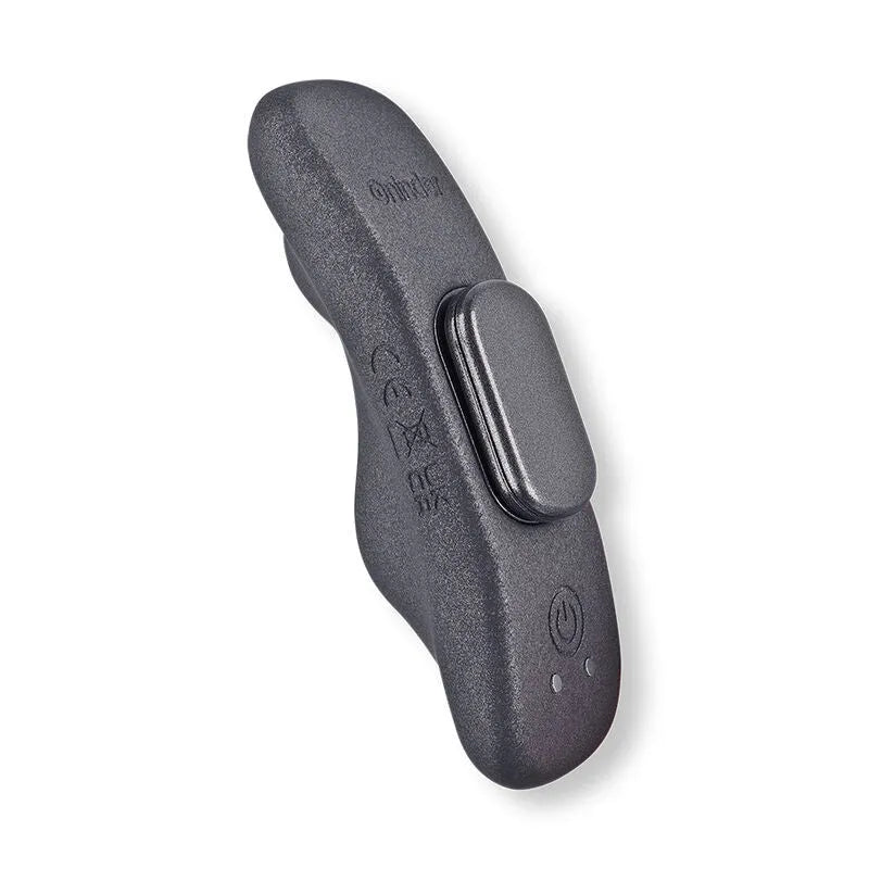 Culotte vibrante noire en silicone doux, forme ergonomique, contrôlable par application, pour stimulation clitoridienne di...