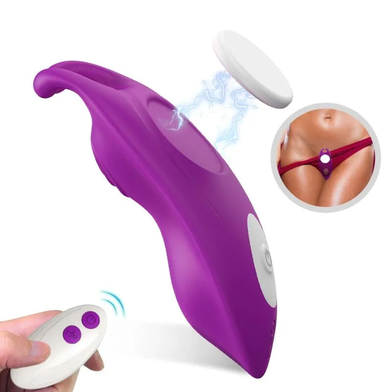Culotte vibrante silicone médical étanche rechargeable discrète ergonomique clip magnétique double moteur stimulation clitoridienne point G compact confortable silencieuse