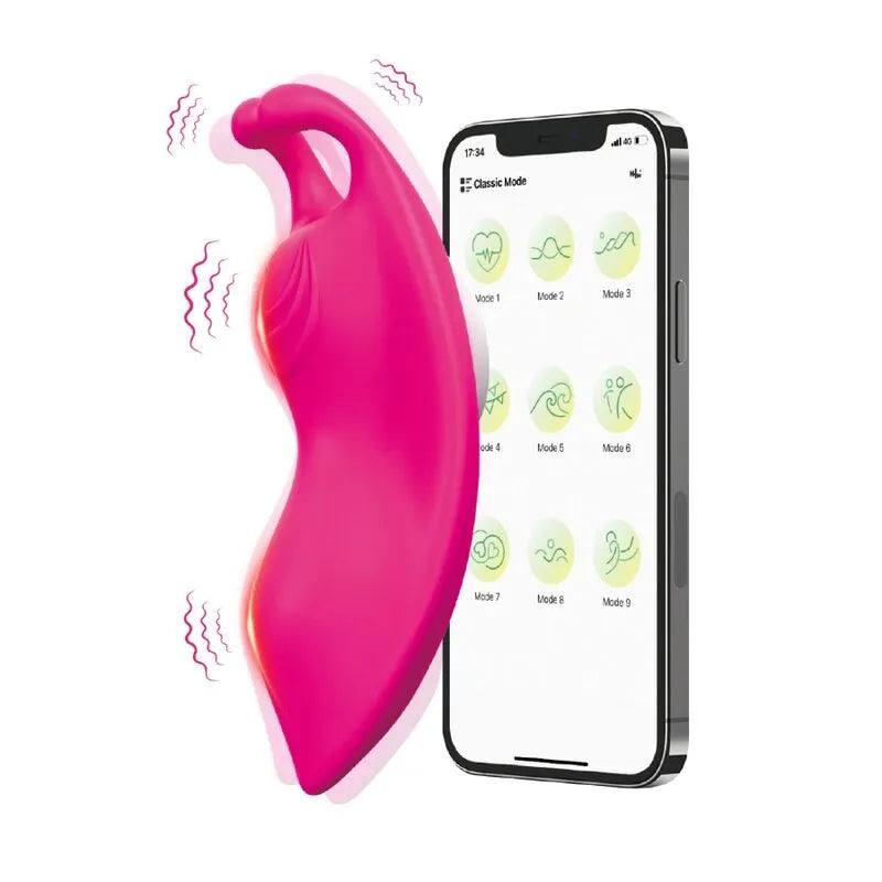 culotte vibrante étanche silicone médicale discrète rechargeable batterie silencieuse ergonomique double moteur stimulation clitoridienne ciblée application télécommande compacte confortable hypoallergénique