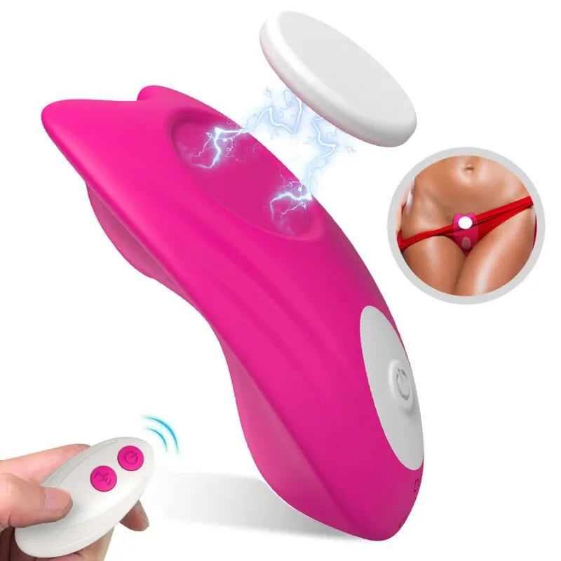 culotte vibrante étanche stimulation clitoridienne discrète rechargeable silicone médical ergonomique fixation magnétique deux moteurs puissants neuf modes silencieuse