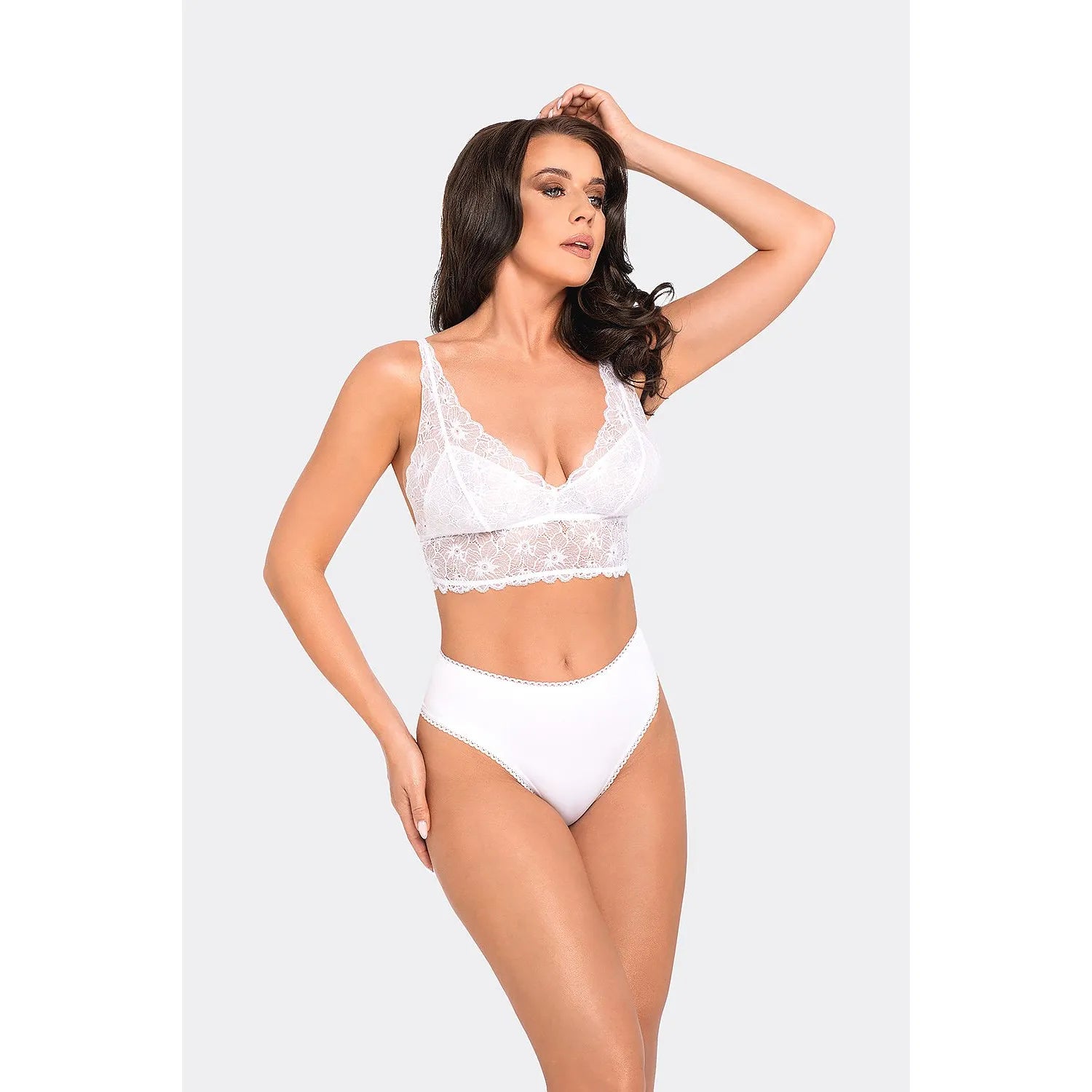 culottes brésiliennes Babell modèle 189019 coton élasthanne dentelle taille haute confortable extensible maintien élégant séduisant discret durable respirant quotidien féminin