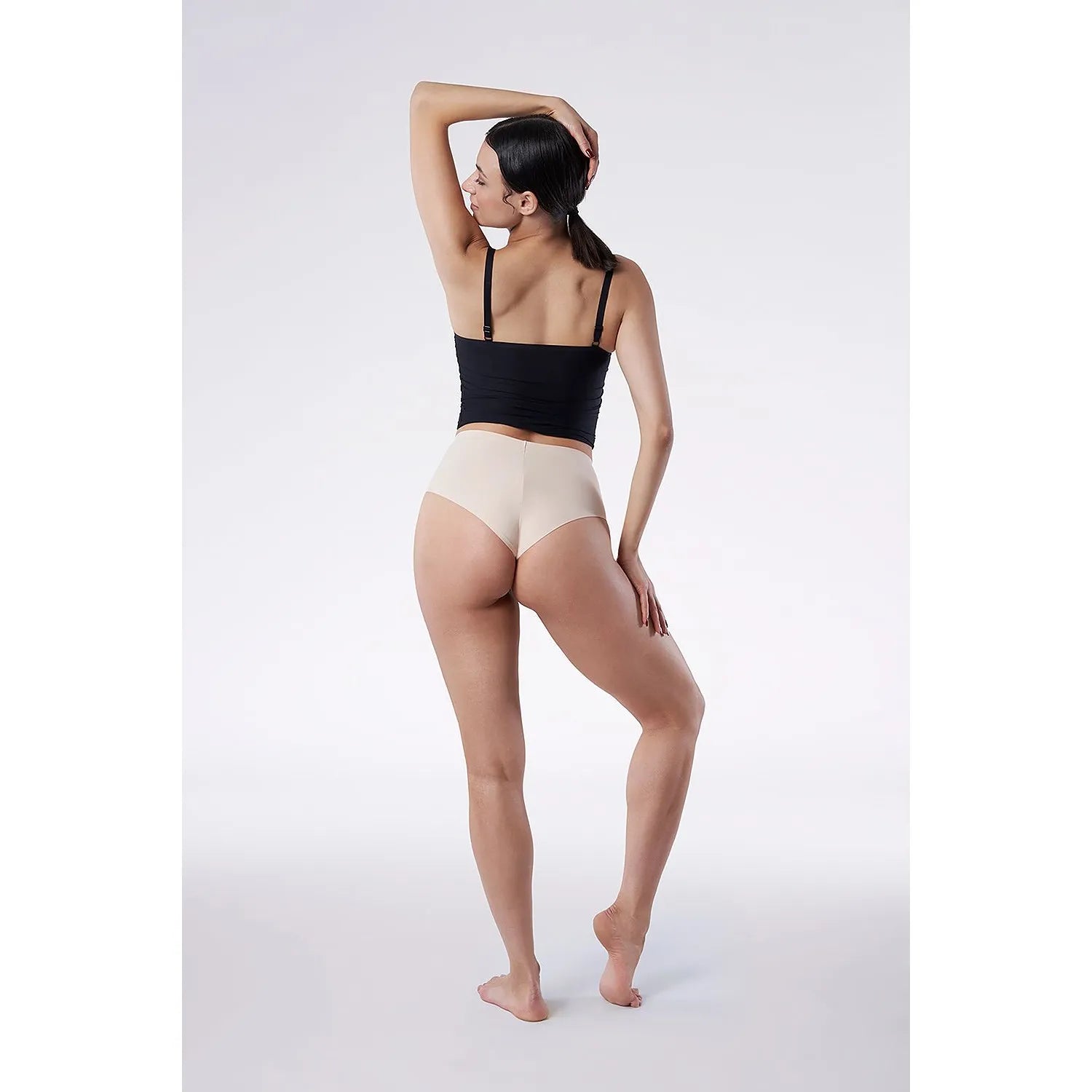 Culottes brésiliennes beige Julimex 189260 sans couture, confort seconde peau, hypoallergéniques, maintien invisible.