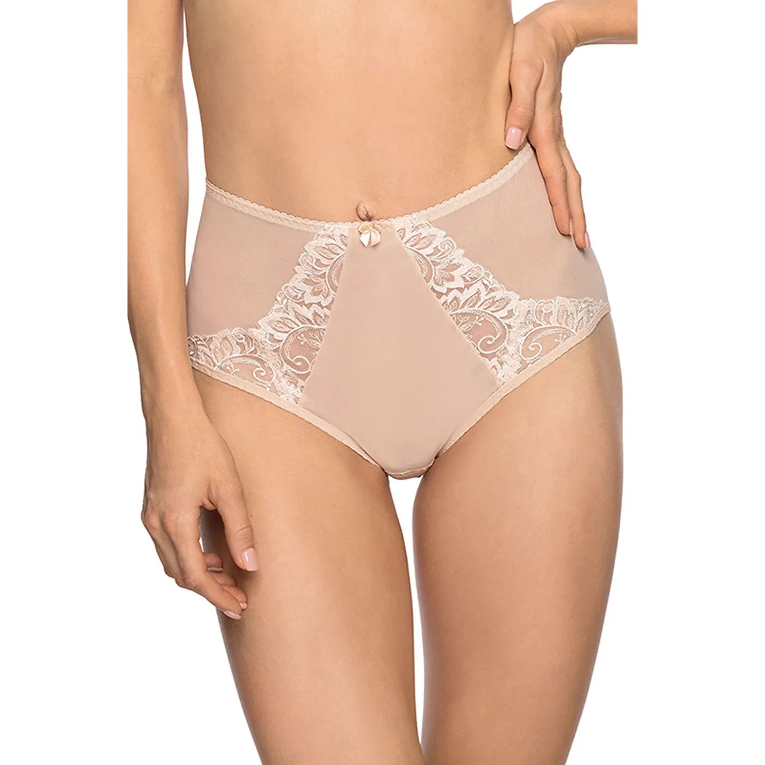Culotte model 189761 Bella Misteria maille délicate broderie floral taille haute confort lingerie féminine sexy élégance intime