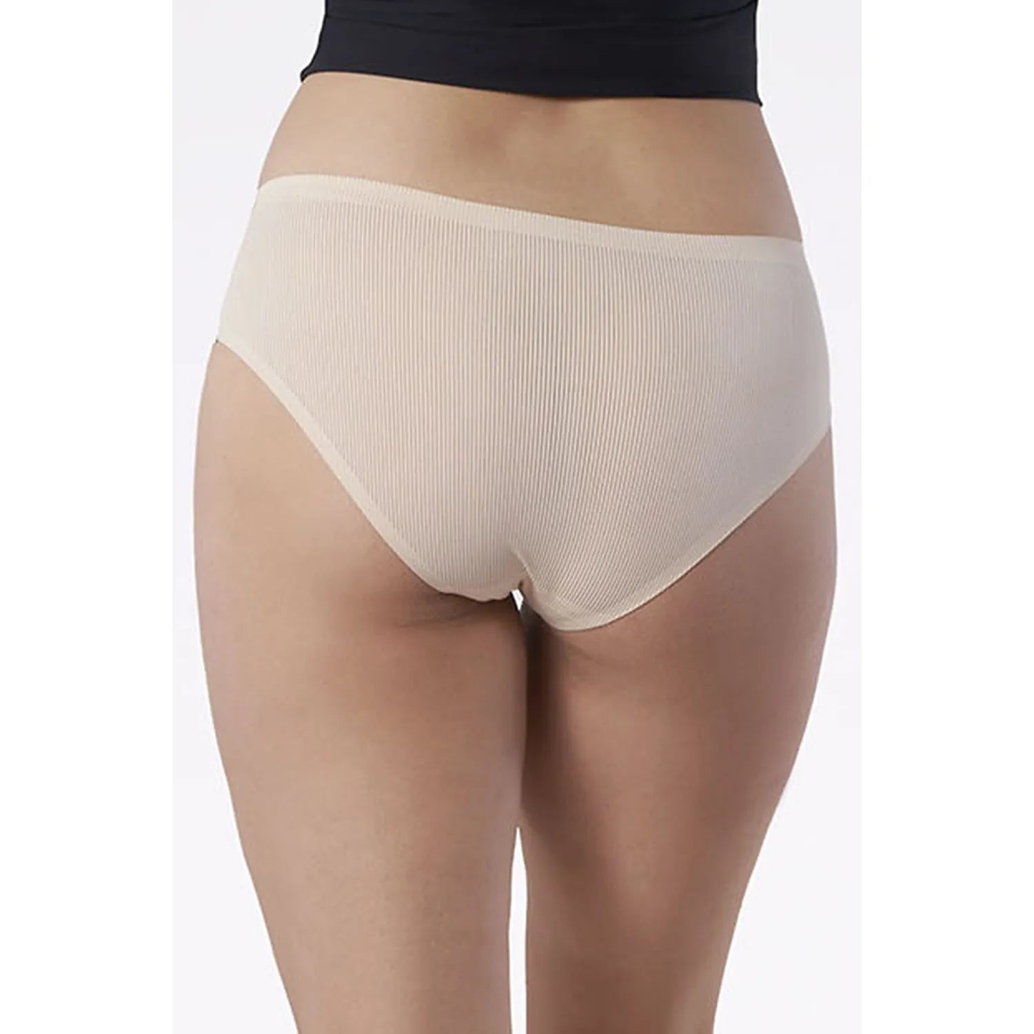 Culotte Julimex chair, texture côtelée, design bikini, waistband élastique, confort respirant, collection Oxy.