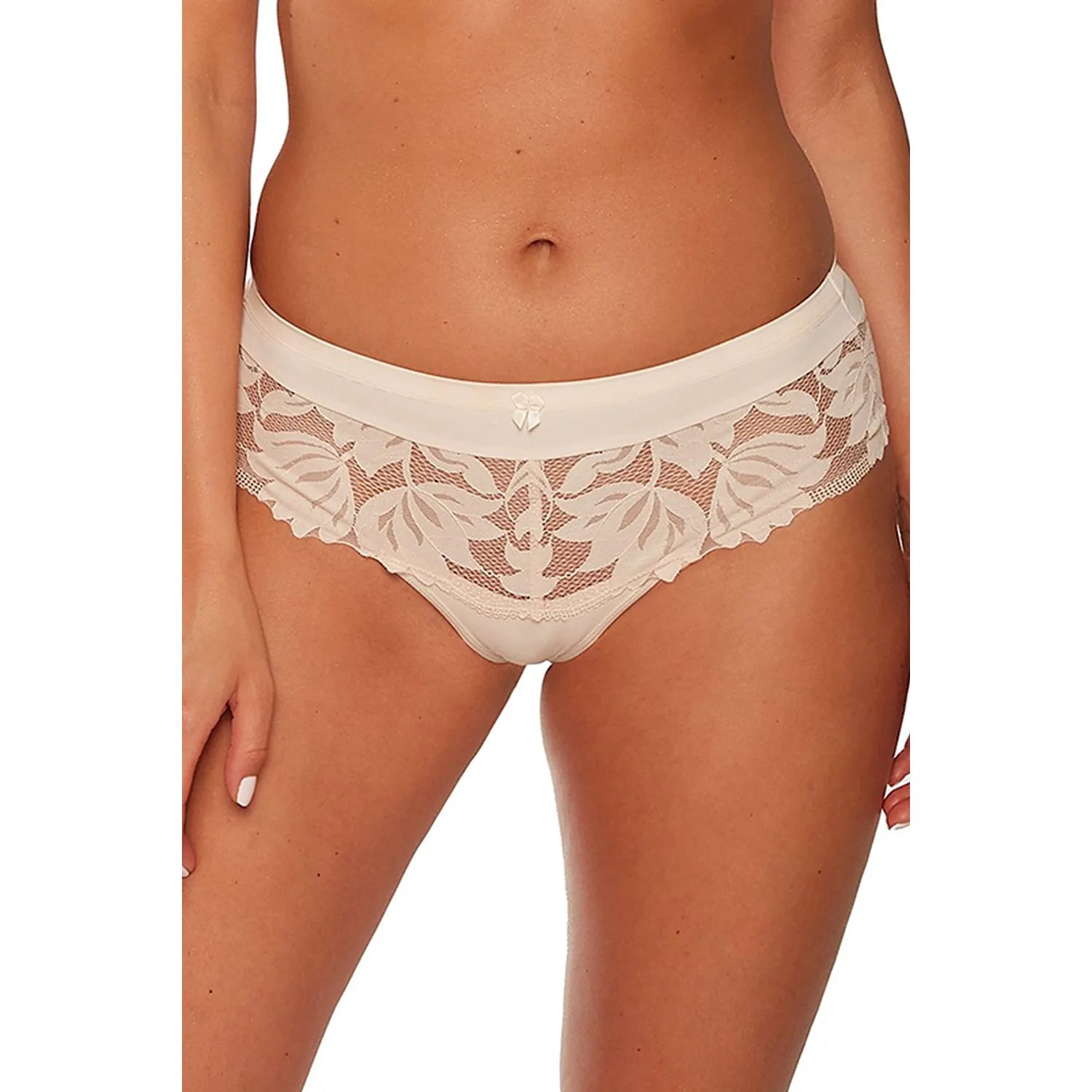 Culottes brésiliennes model 192274 Gaia en dentelle florale matière lissearrière insert coton 5 Élasthanne 19 polyamide 76 Taille Hanche S M L XL XXL