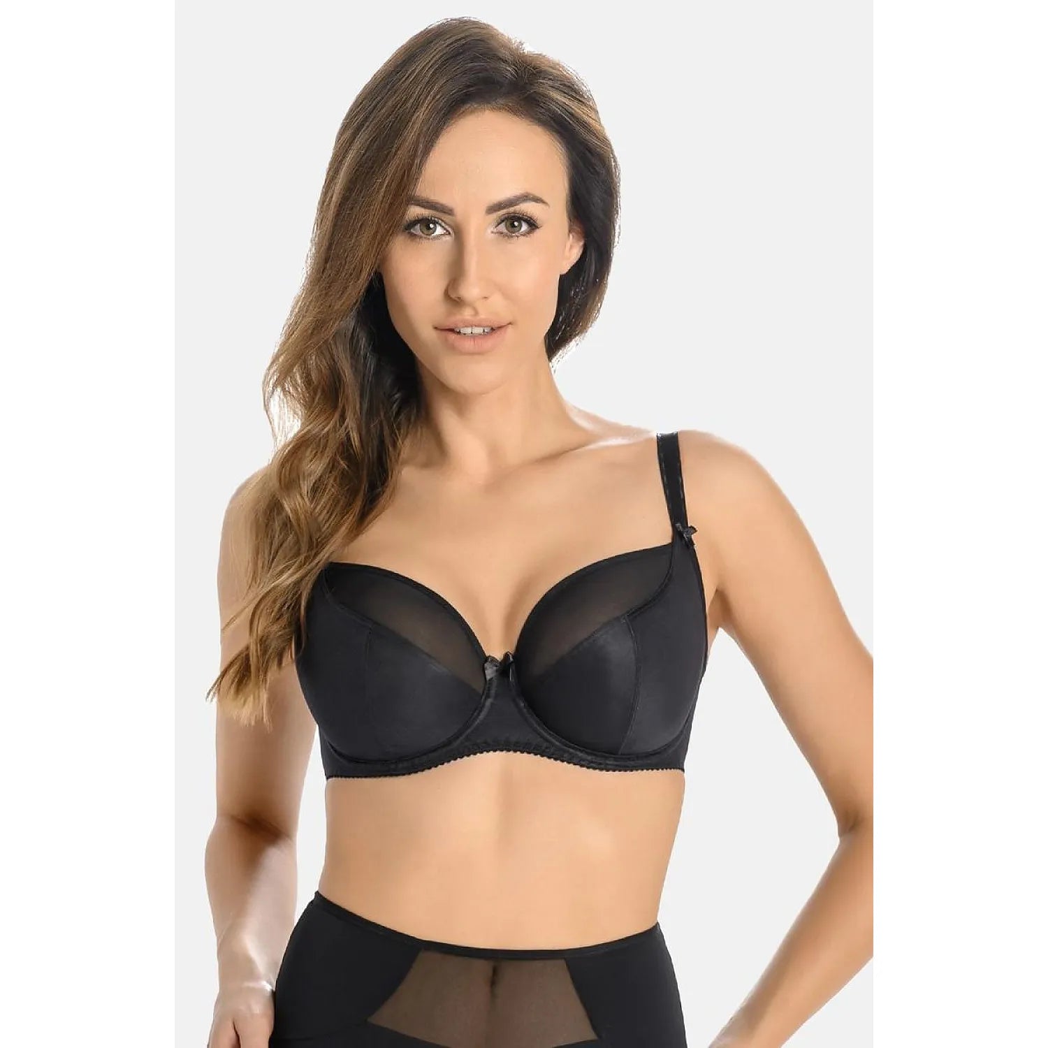 Ensemble de lingerie sexy noir dentelle soutien-gorge armatures culotte taille haute matelas rembourré femmes intimité