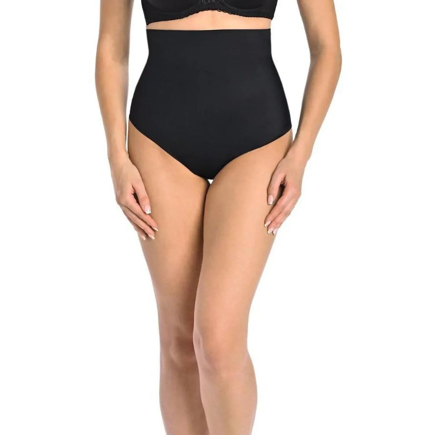 Culotte gainante sans couture model 198114 Teyli masque défauts silhouette élastique haute qualité noir femmes