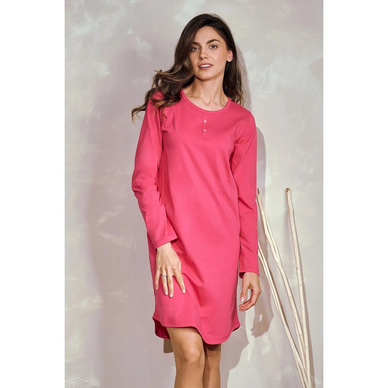 Chemise de nuit érotique Femme Confort Élégance Manches Longues Tissu Doux Design Moderne NUIT Lingerie Intime Cadeau Exquis
