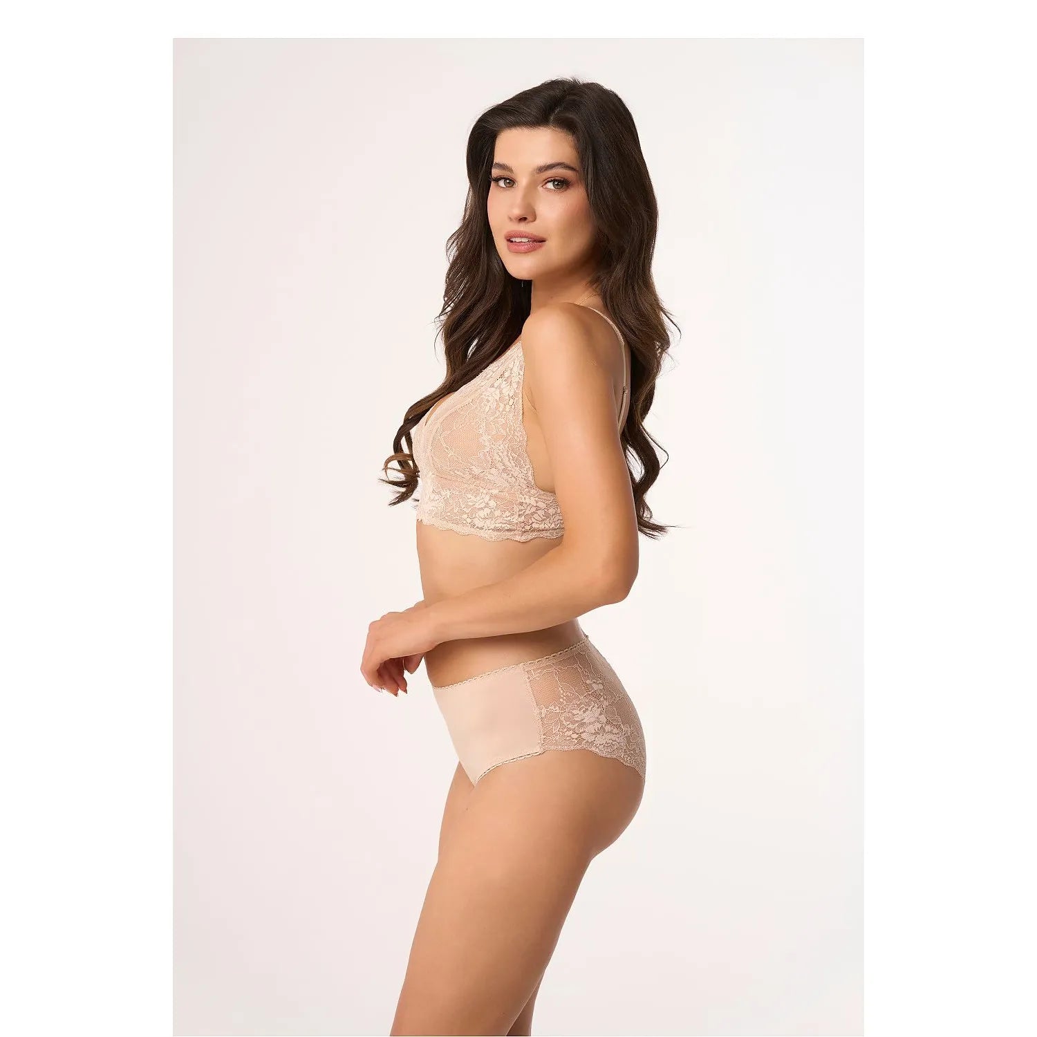Culottes érotiques Babell 199344 en dentelle, confortables, élégantes, avec doublure en coton et bande élastique, lingerie...