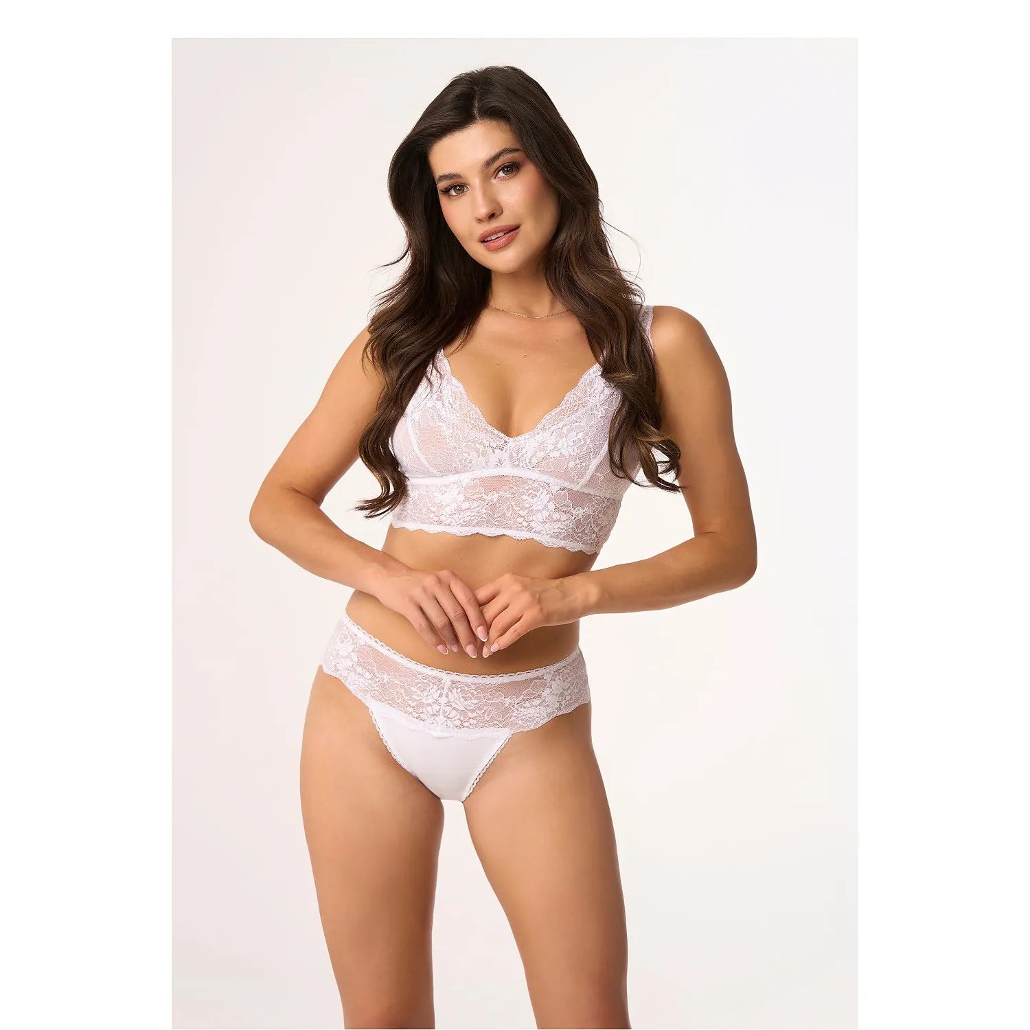 Culottes Babell 199346 pour Femmes, Lingerie Érotique Confort Élégance Dentelle Taille Élastique Tissu Doux Polonais Cadeau Intime
