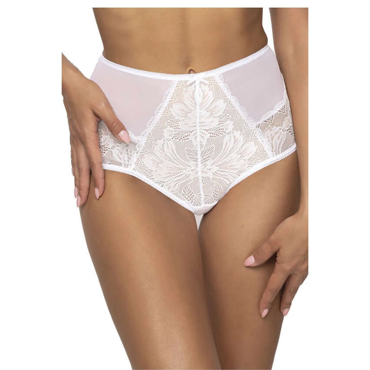culotte dentelle tulle taille haute sexy confortable féminine maintien silhouette élasthanne extensible léger doux discret raffiné