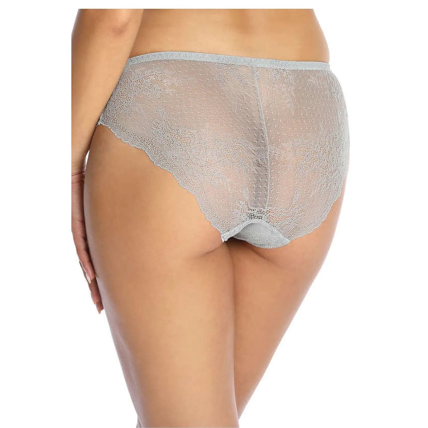 Culotte en dentelle rose pâle, motif floral, taille ajustable, noeud décoratif, élégante et confortable pour femmes.