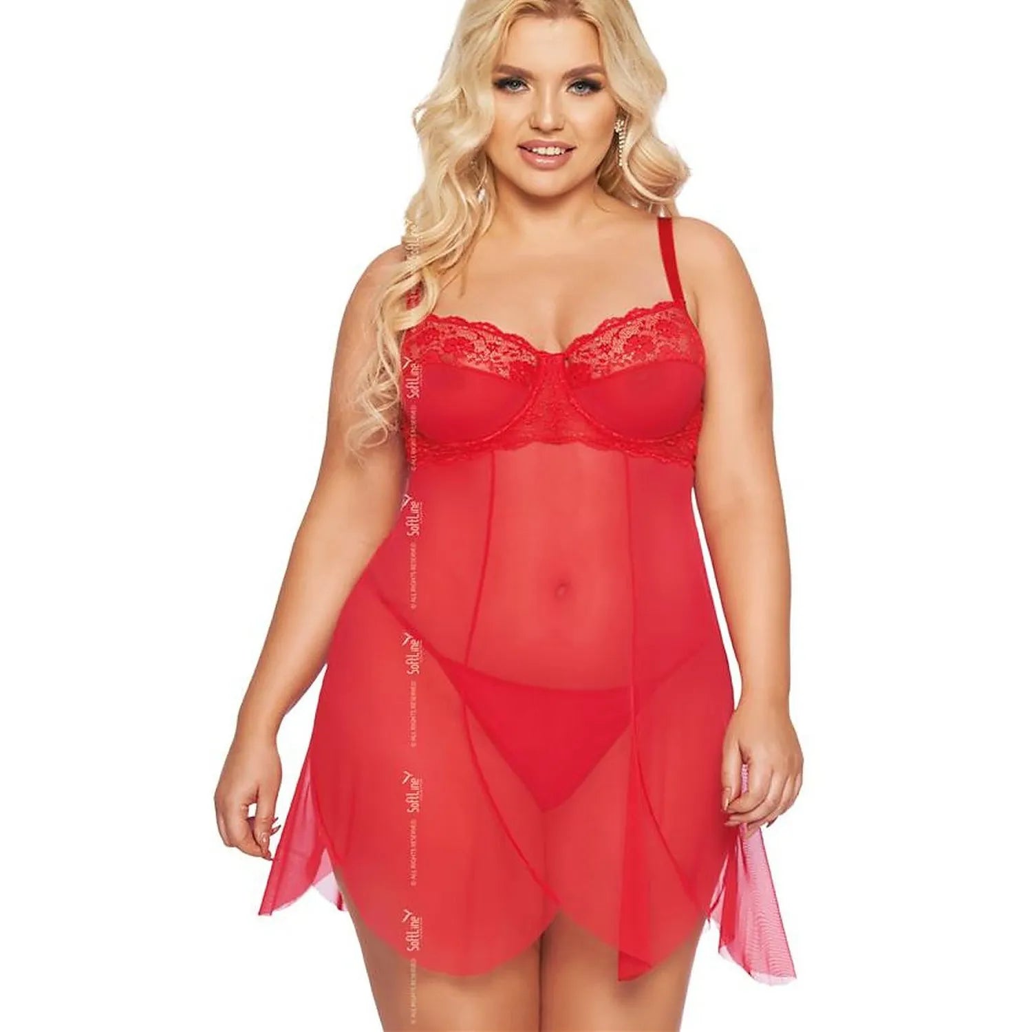 Ensemble sexy en mousseline rouge dentelle ajustables maintien optimal lingerie érotique femmes soirées romantiques cadeau spécial