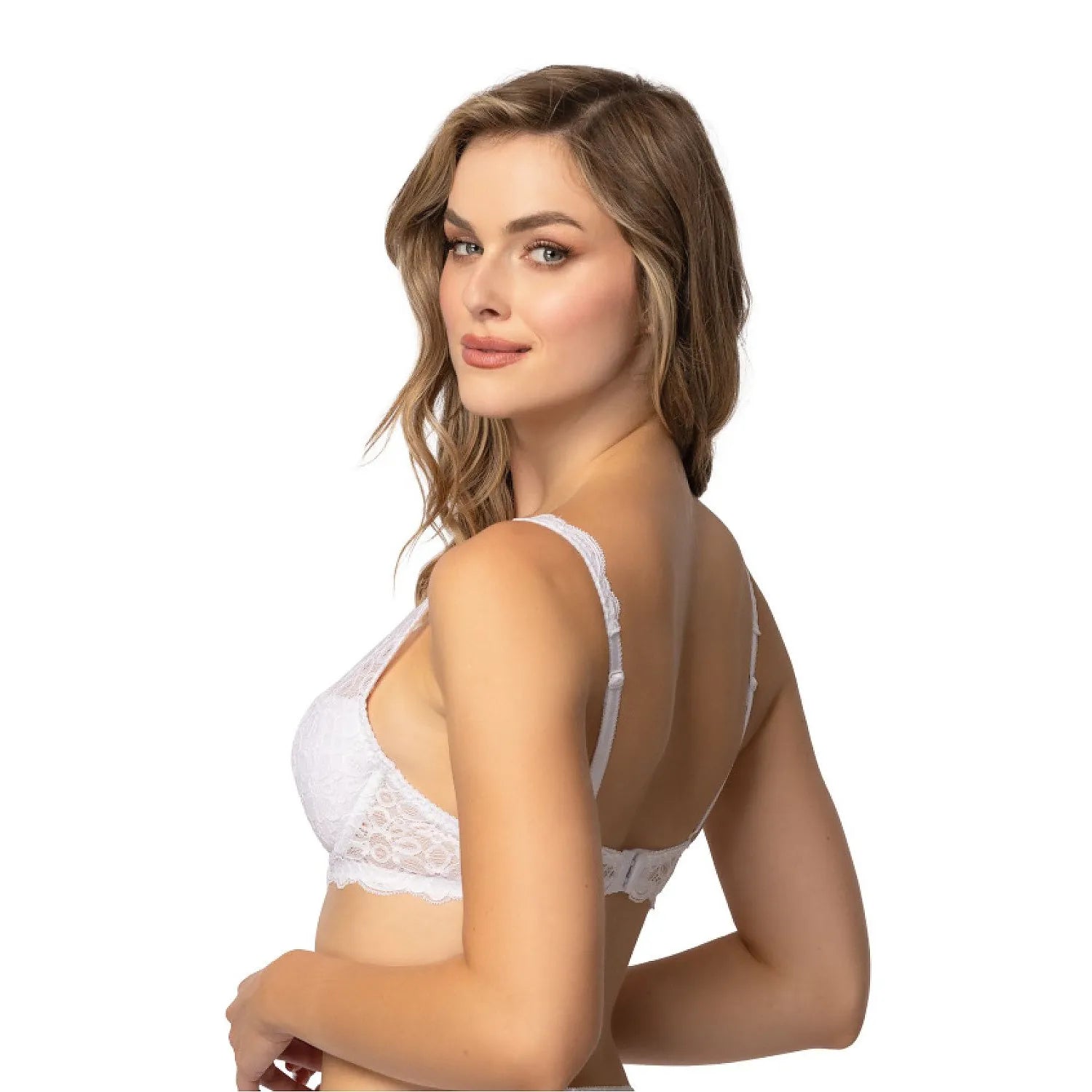 Ensemble lingerie dentelle florale, soutien-gorge rembourré, culotte taille haute, élégance féminine, confort quotidien.