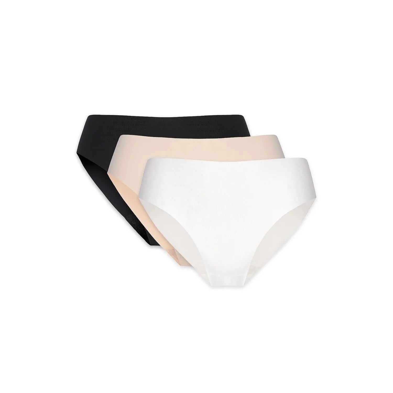 Ensemble de culottes sans couture Gorteks 219489 - 3 pièces en coton et elasthanne - Tailles 36 à 42 - Lingerie féminine discrète et confortable