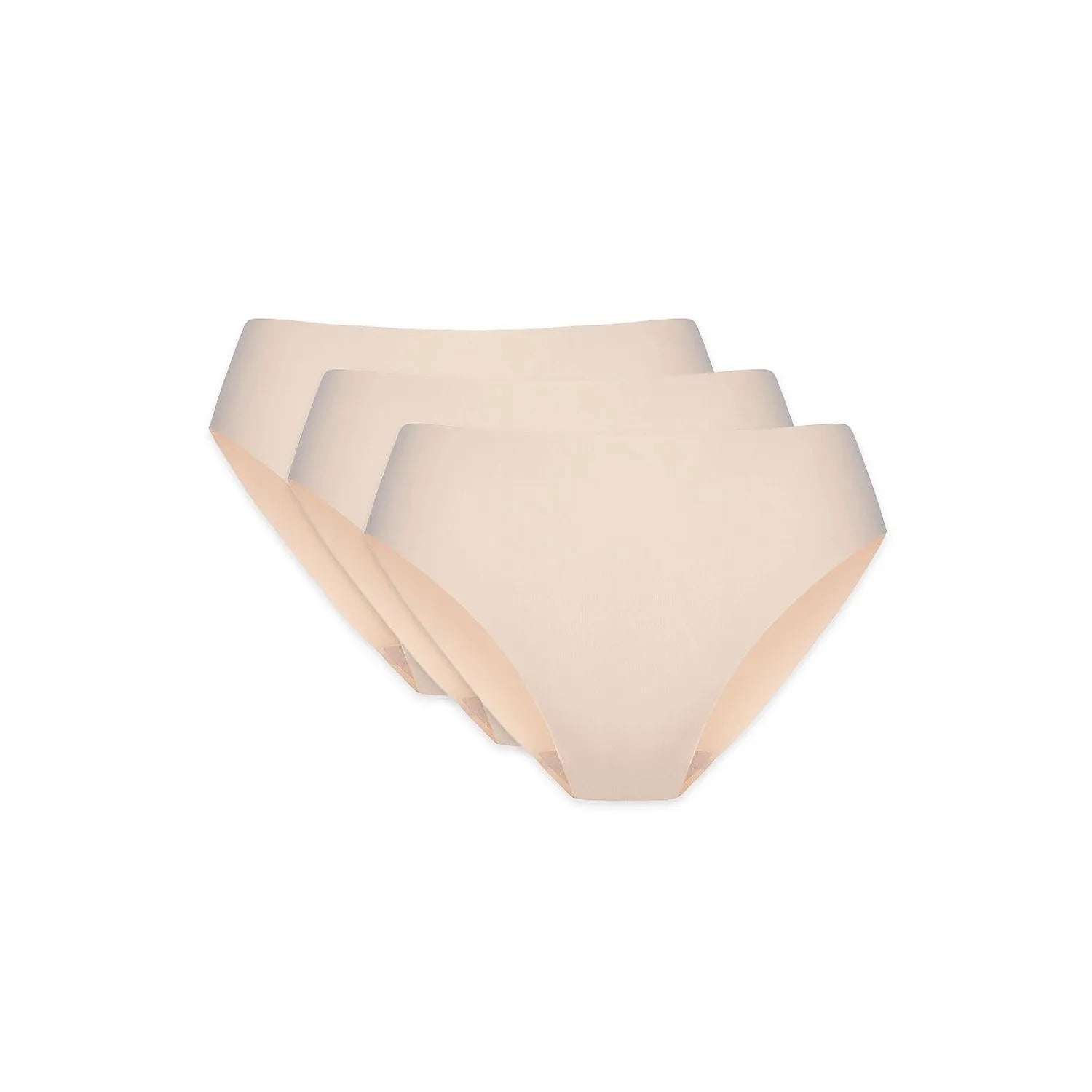Ensemble culottes invisibles sans coutures Gorteks 219491 coton gousset confort quotidien discrétion haute taille beige clair