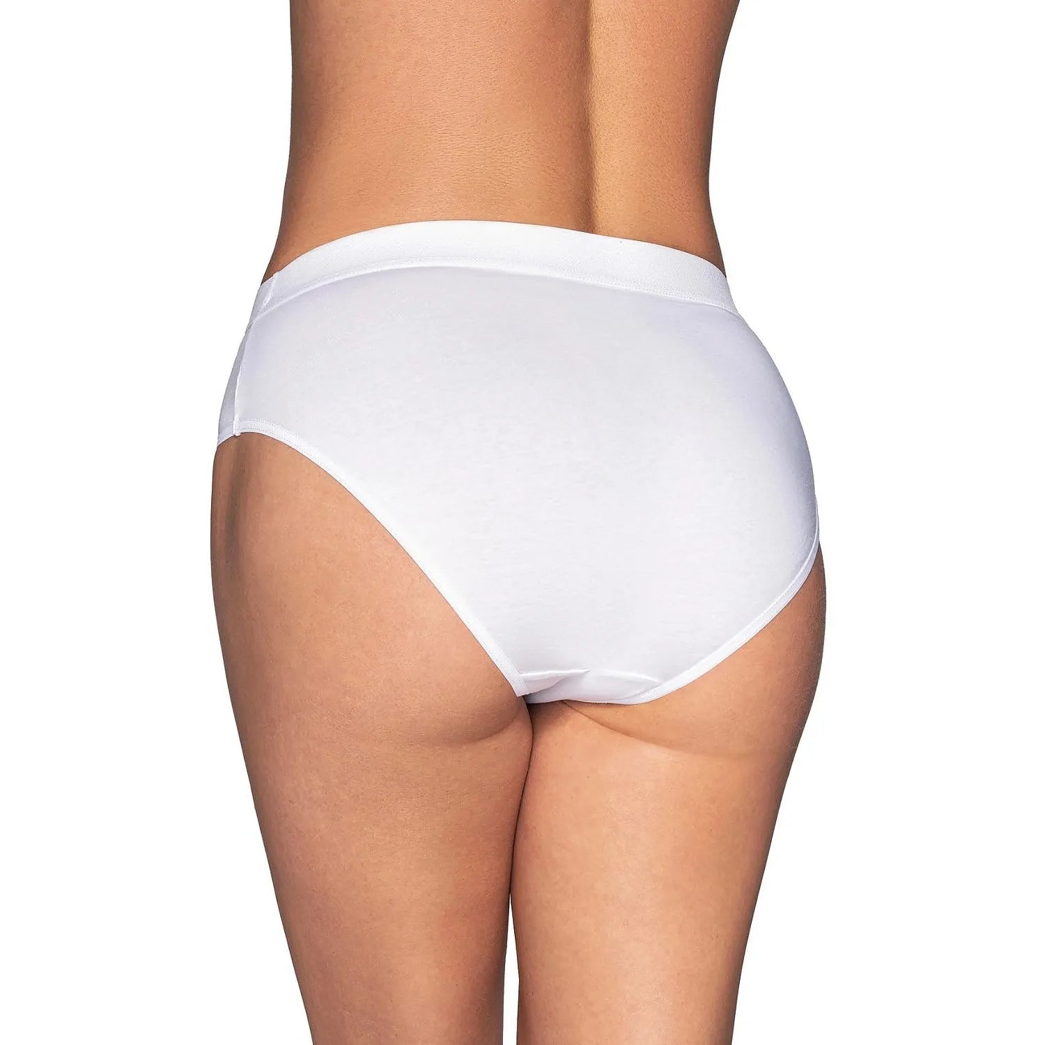 Culotte blanche Gorteks 219498 en coton, taille mi-haute, élastique large, couvrante, hypoallergénique, discrète.