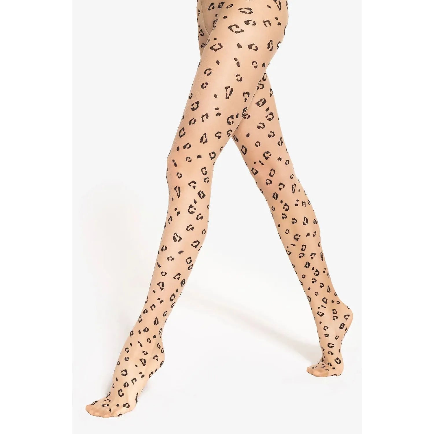 Collant sexy motif léopard haute qualité confort durable sans couture beige taches noires lingerie élégante occasion spéciale femmes audacieuses