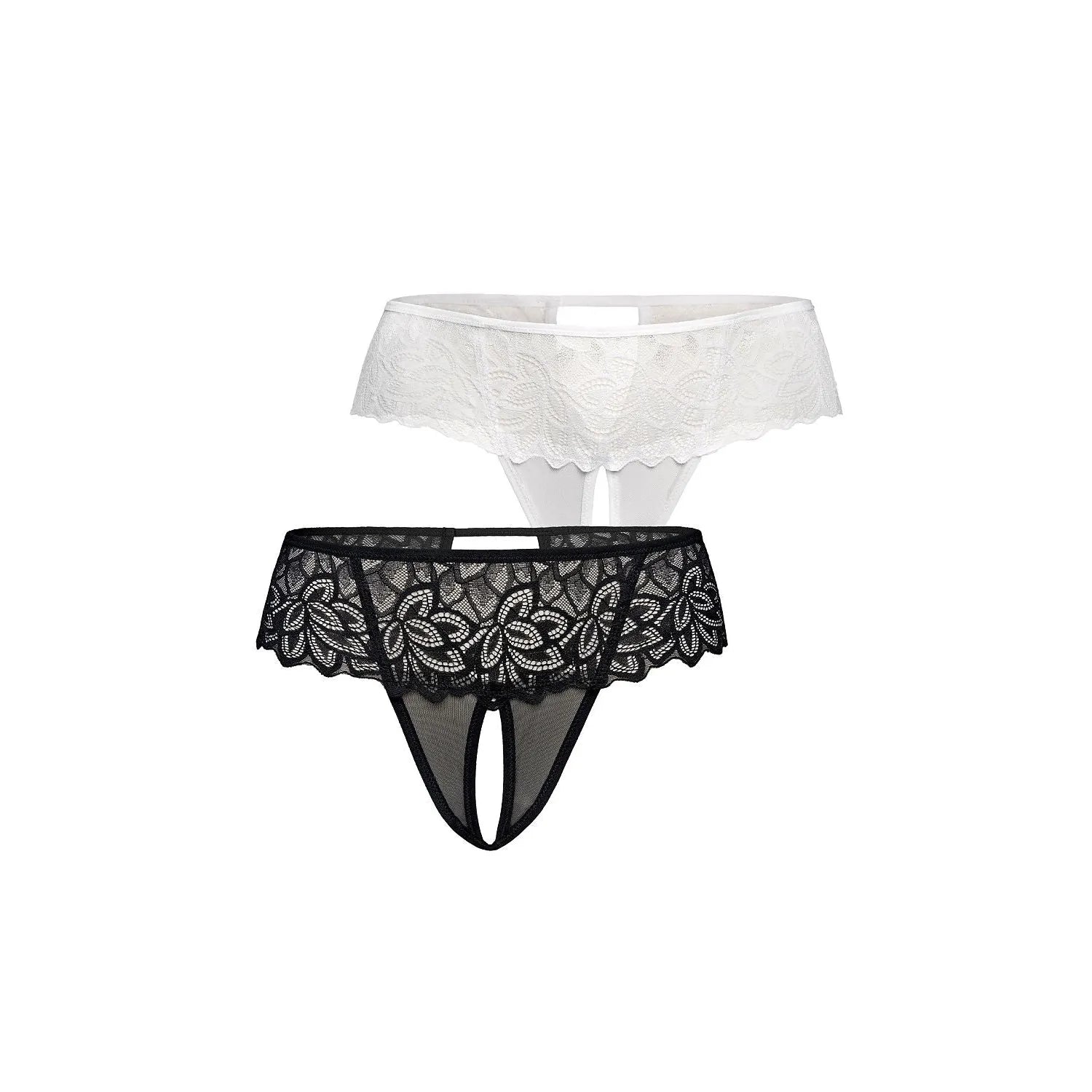 Ensemble de lingeries féminines dentelle florale élégante couleur noire et blanche maille haute qualité confort taille basse femmes