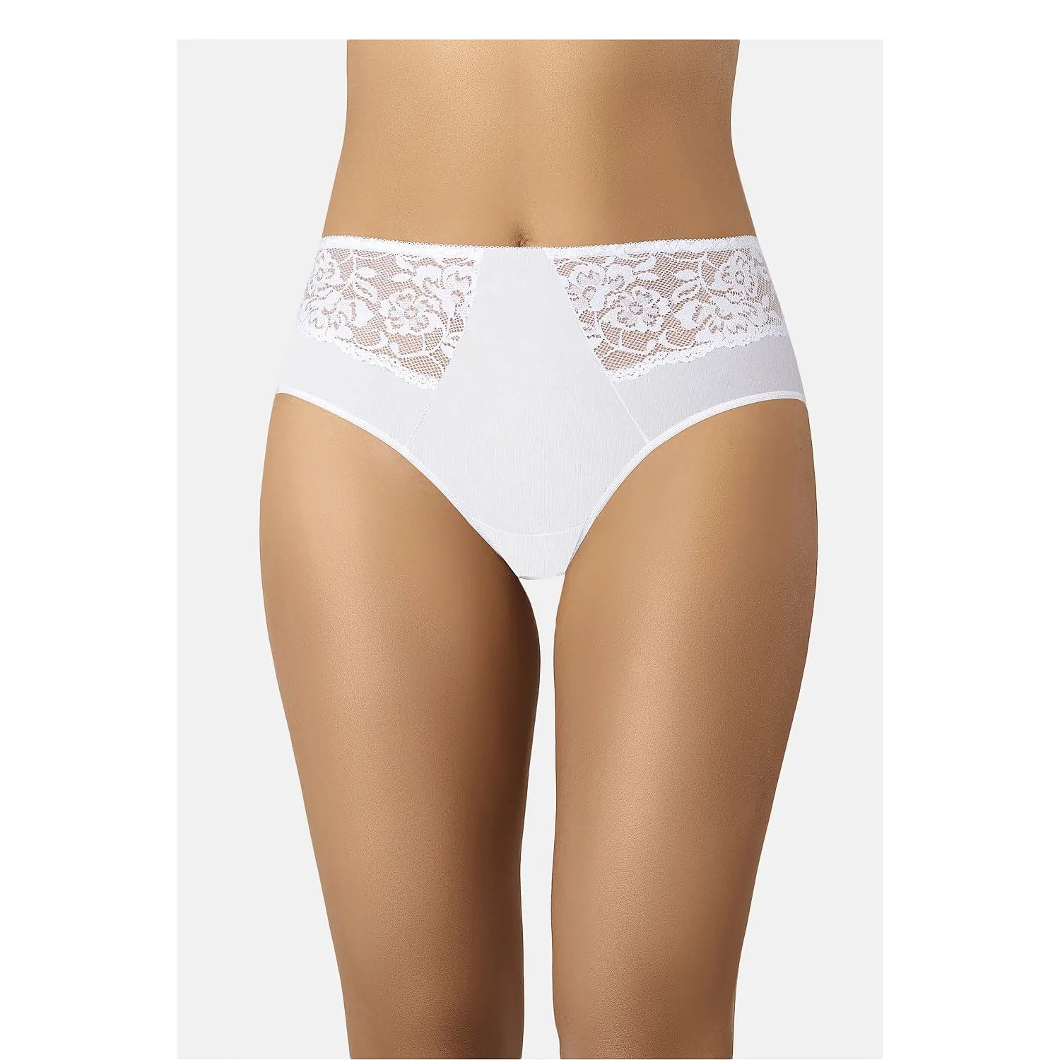Culottes coton dentelle florale Teyli modèle 220182 confort douceur couvrance élastique non comprimante féminine élégante quotidienne sophistiquée respirante durable