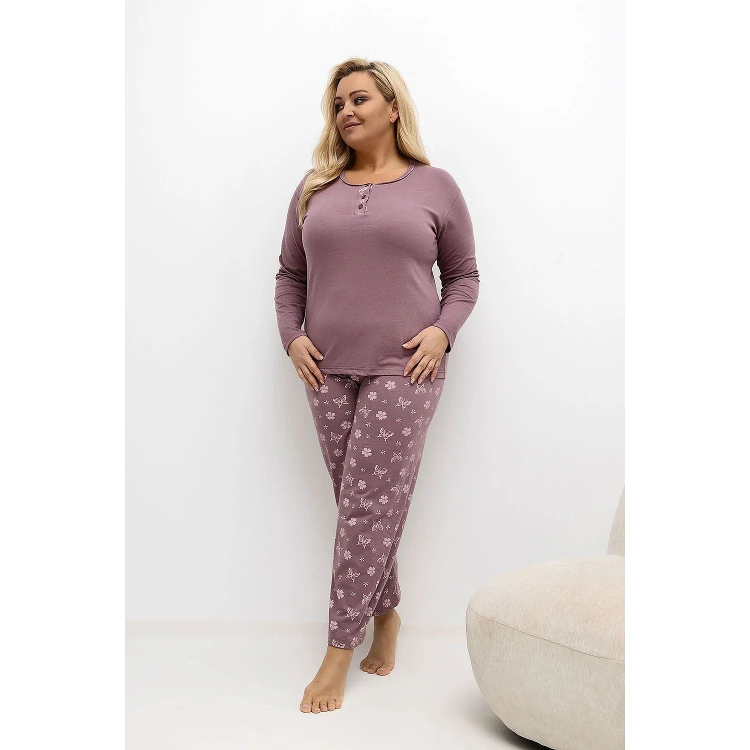  Pyjama Taille Plus model 221185 Forever Pink 