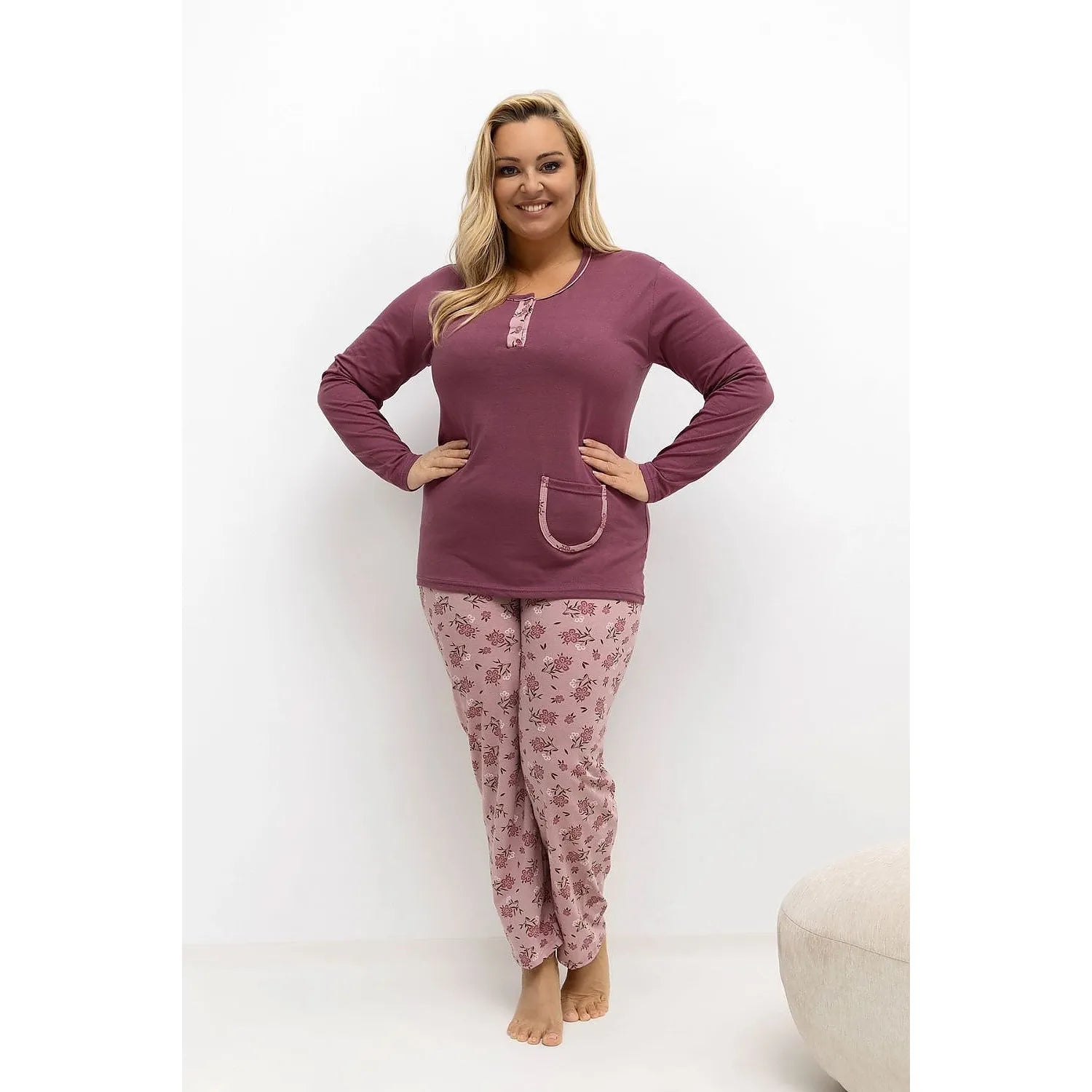  Pyjama Taille Plus model 221191 Forever Pink 