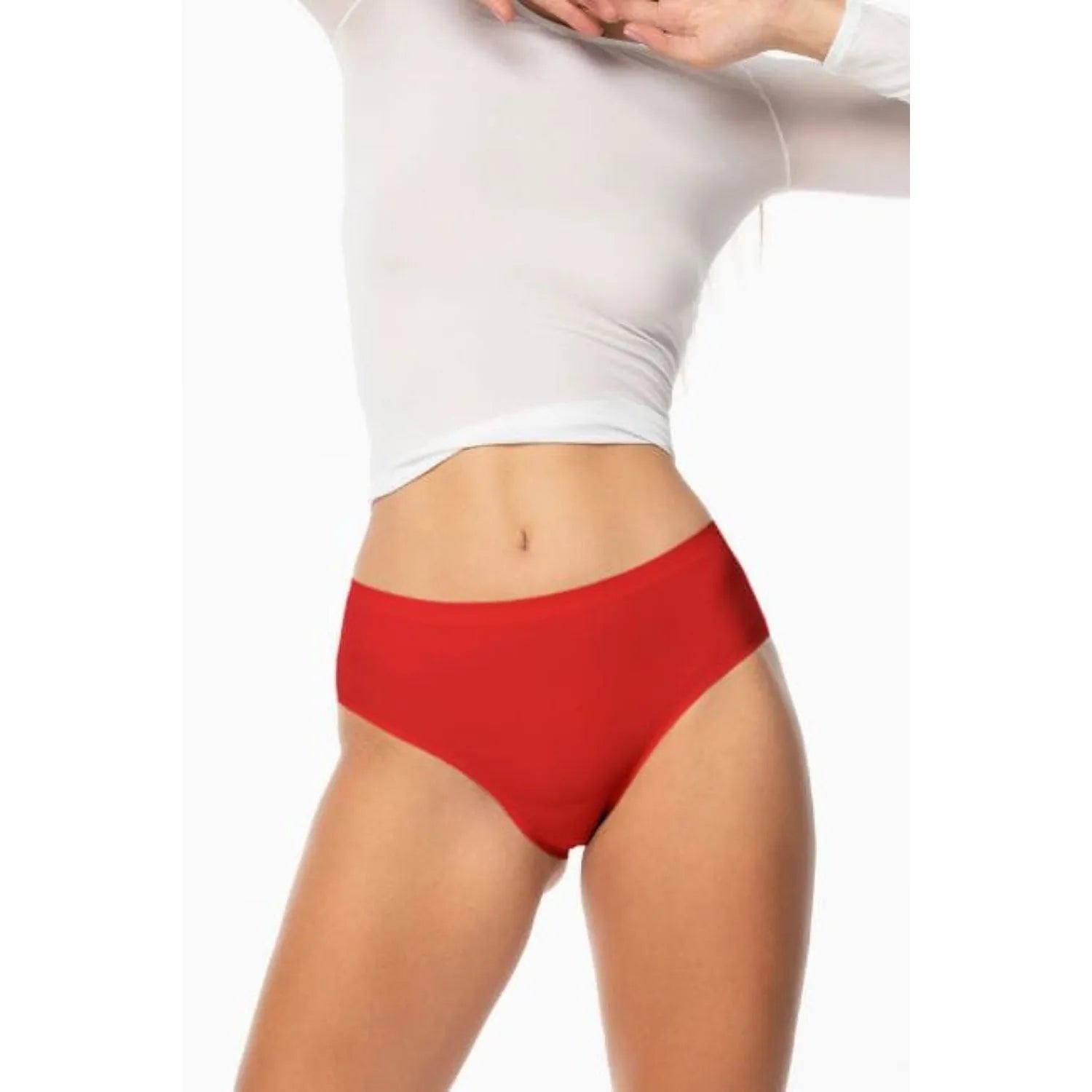 culottes brésiliennes rouges sexy dentelle dos délicates invisibles couture extensibles respirantes coton élasthanne polyamide tailles S M L XL élégantes