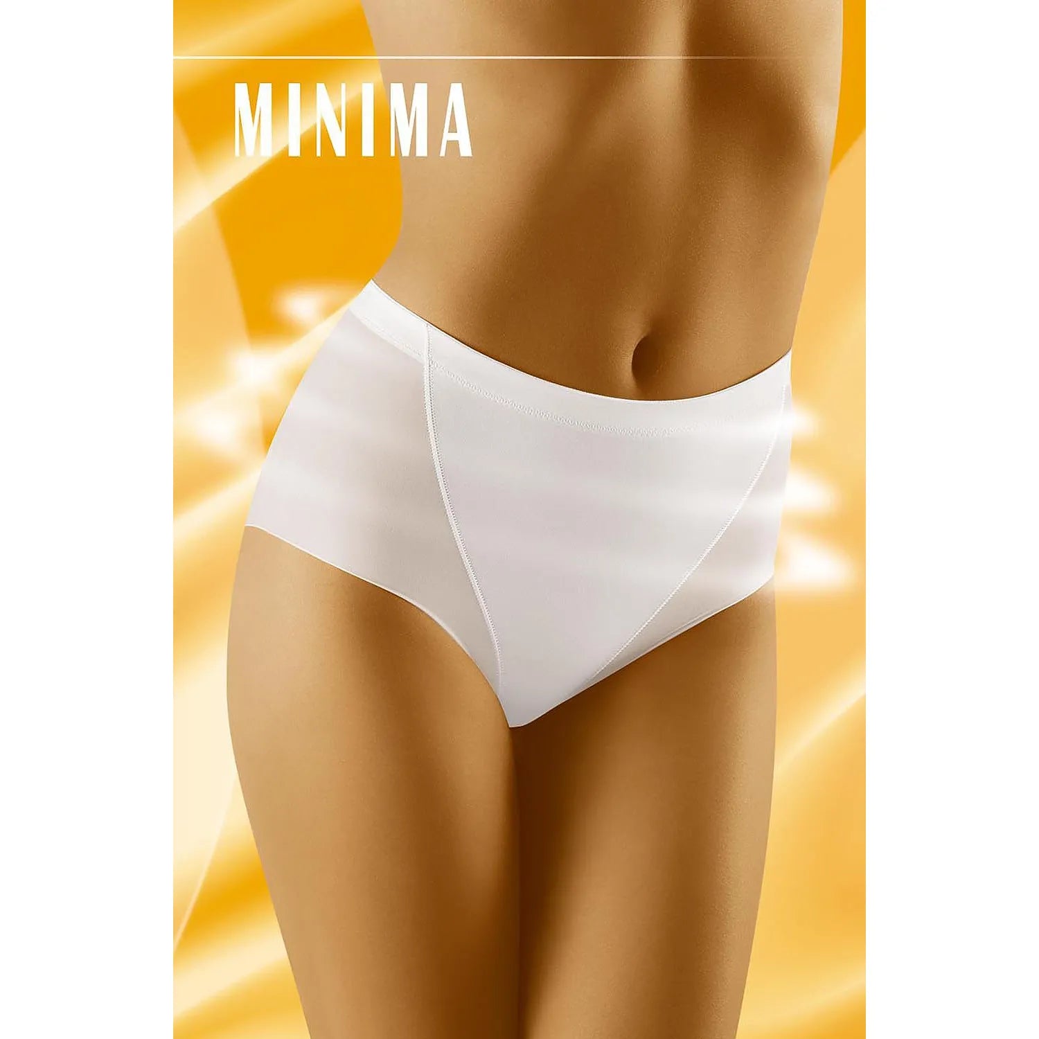 culotte Wolbar modèle 49461 minceur ventre cuisses maille respirante gainante confortable maintien discret coupe haute élasticité polyamide élasthanne blanche tailles