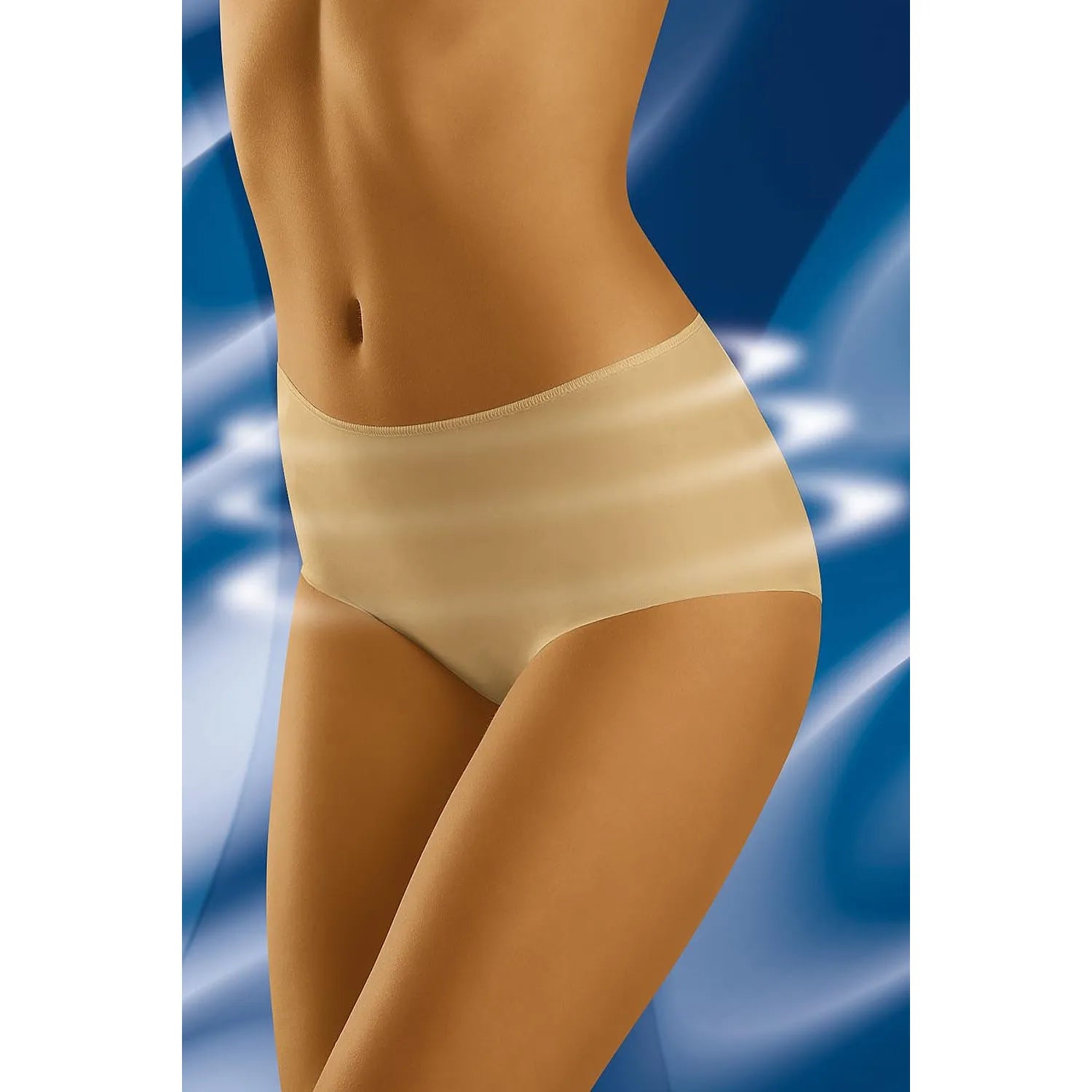 culottes Wolbar modèle 49465 sans coutures élasticité douce maintien compression légère silhouette sculptée tissu polyamide élasthanne beige tailles S XXL