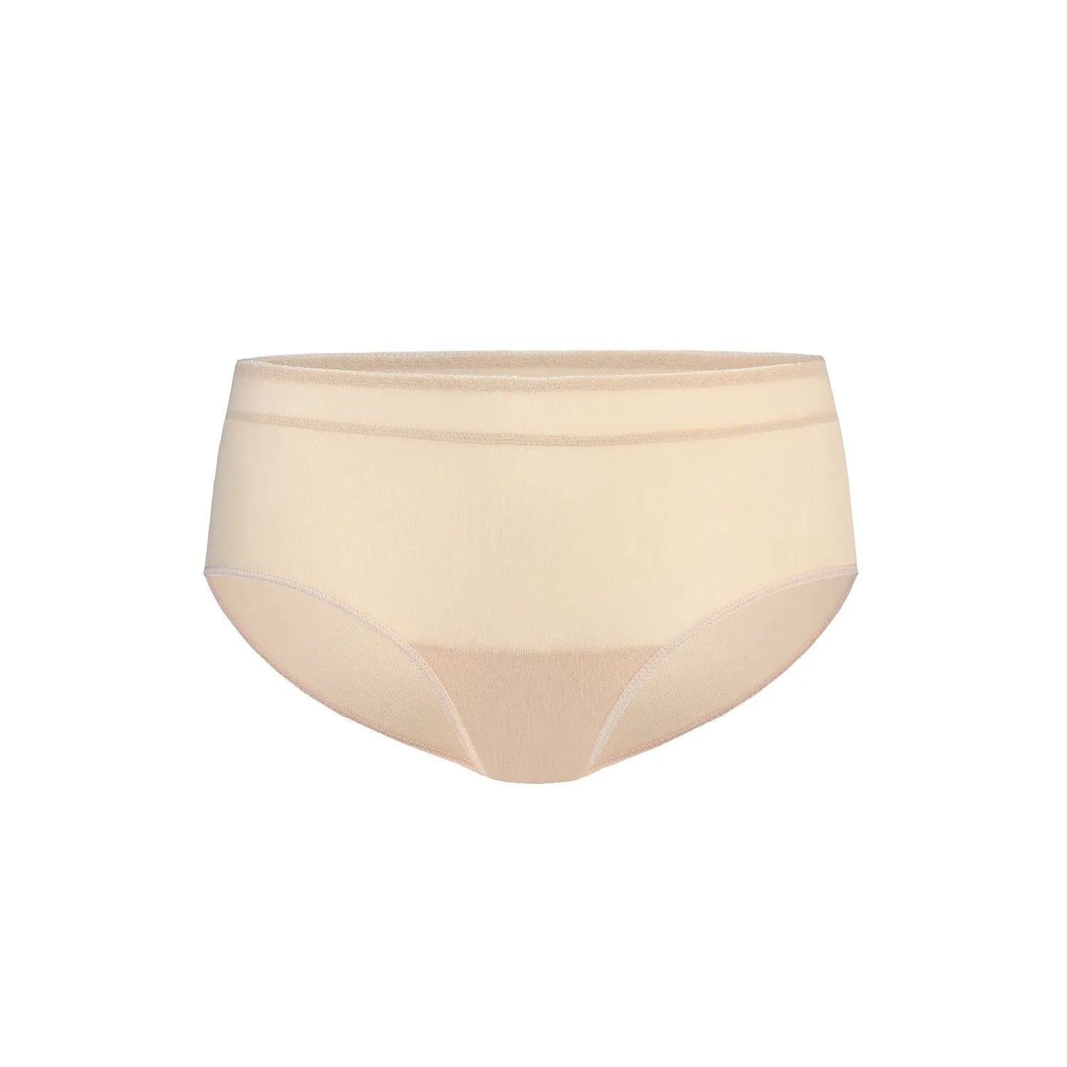 Culotte classique filet beige, invisible sous vêtements ajustés, élégante et confortable pour femmes, Teyli.