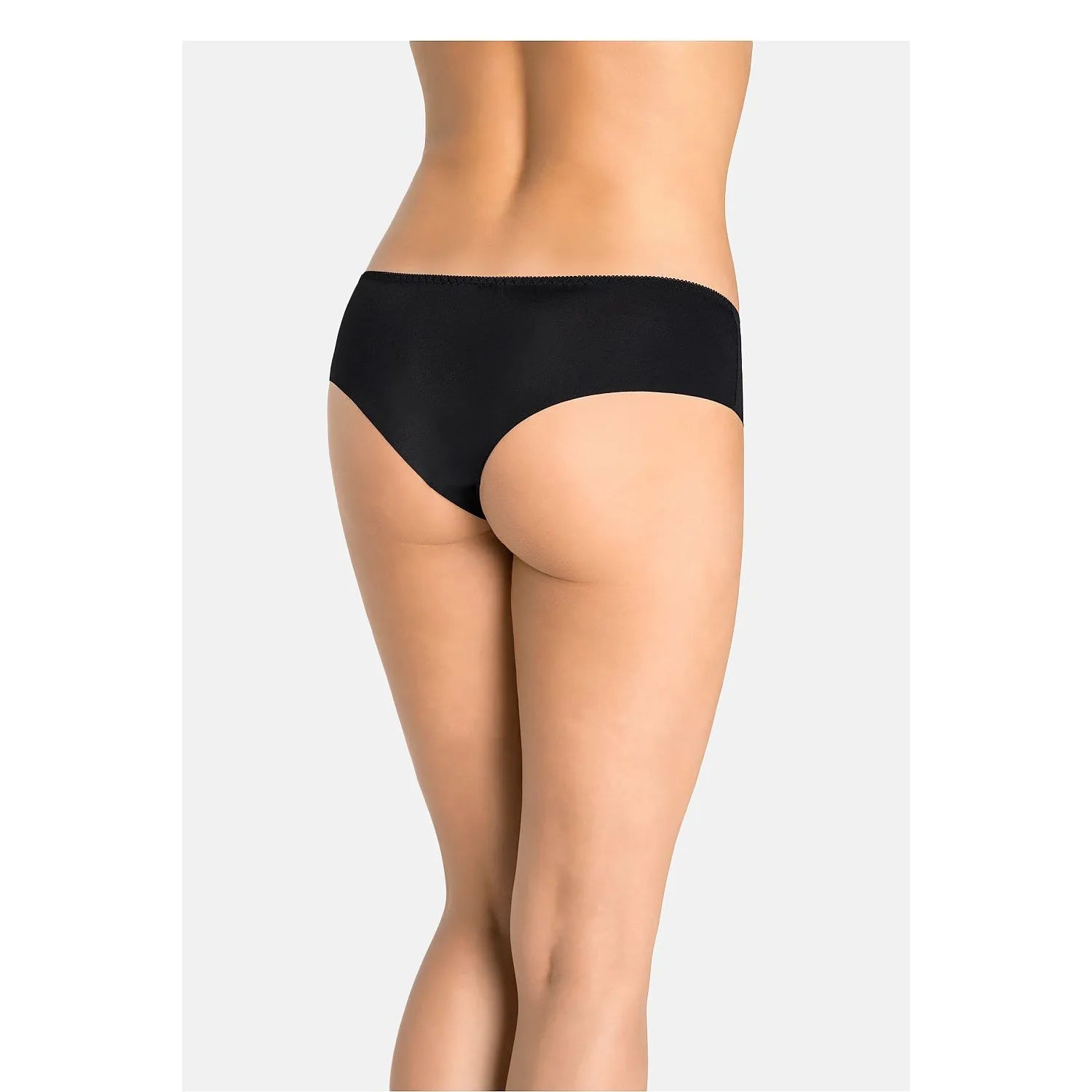 Culottes noires sans couture taille basse, confort sexy, silhouette féminine, design élégant, Teyli 228827.