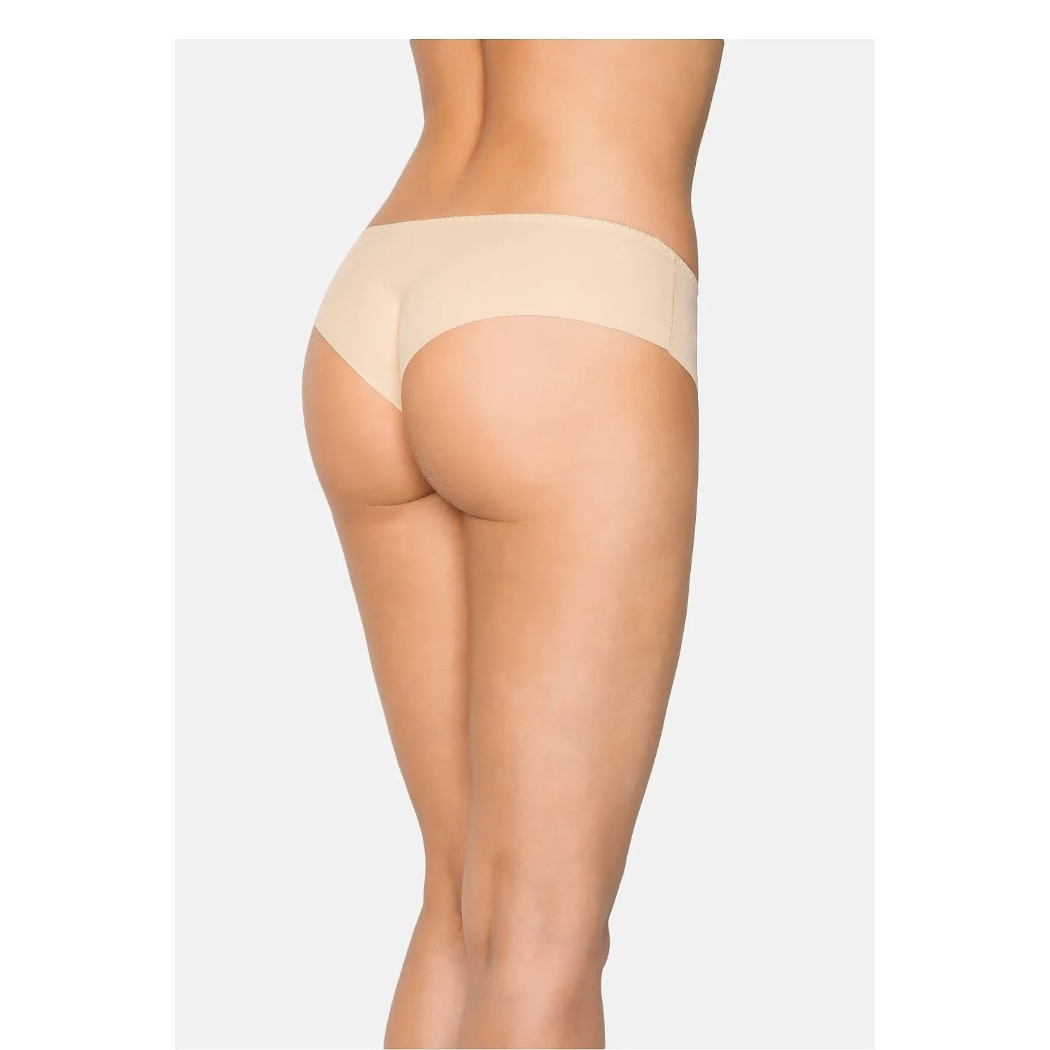 Culottes sans couture beige Teyli 228828, confort invisible, coupe ajustée, finition laser, discrétion sous vêtements.