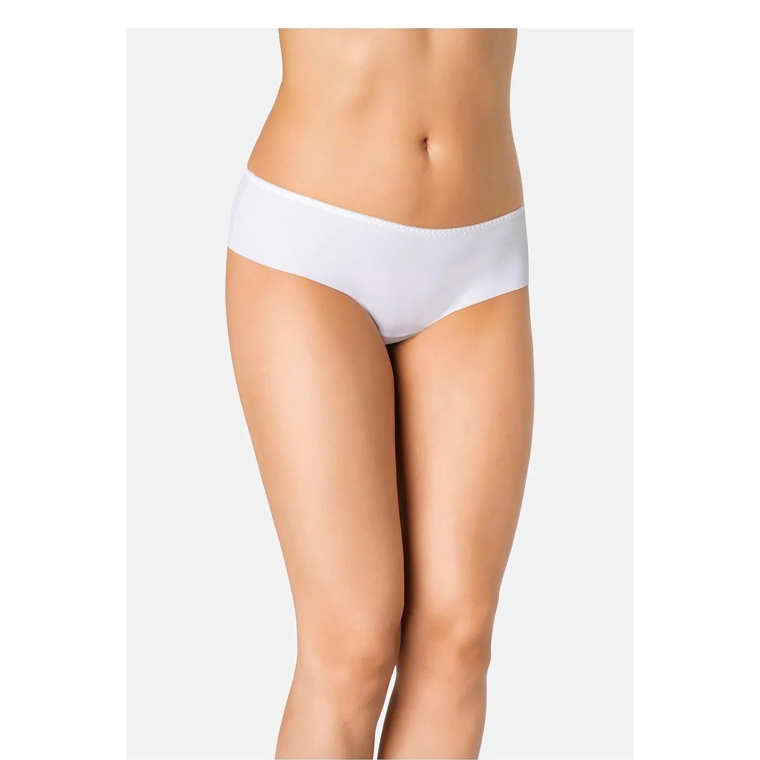 Culottes blanches sans couture taille basse coton confort féminin Teyli 228829