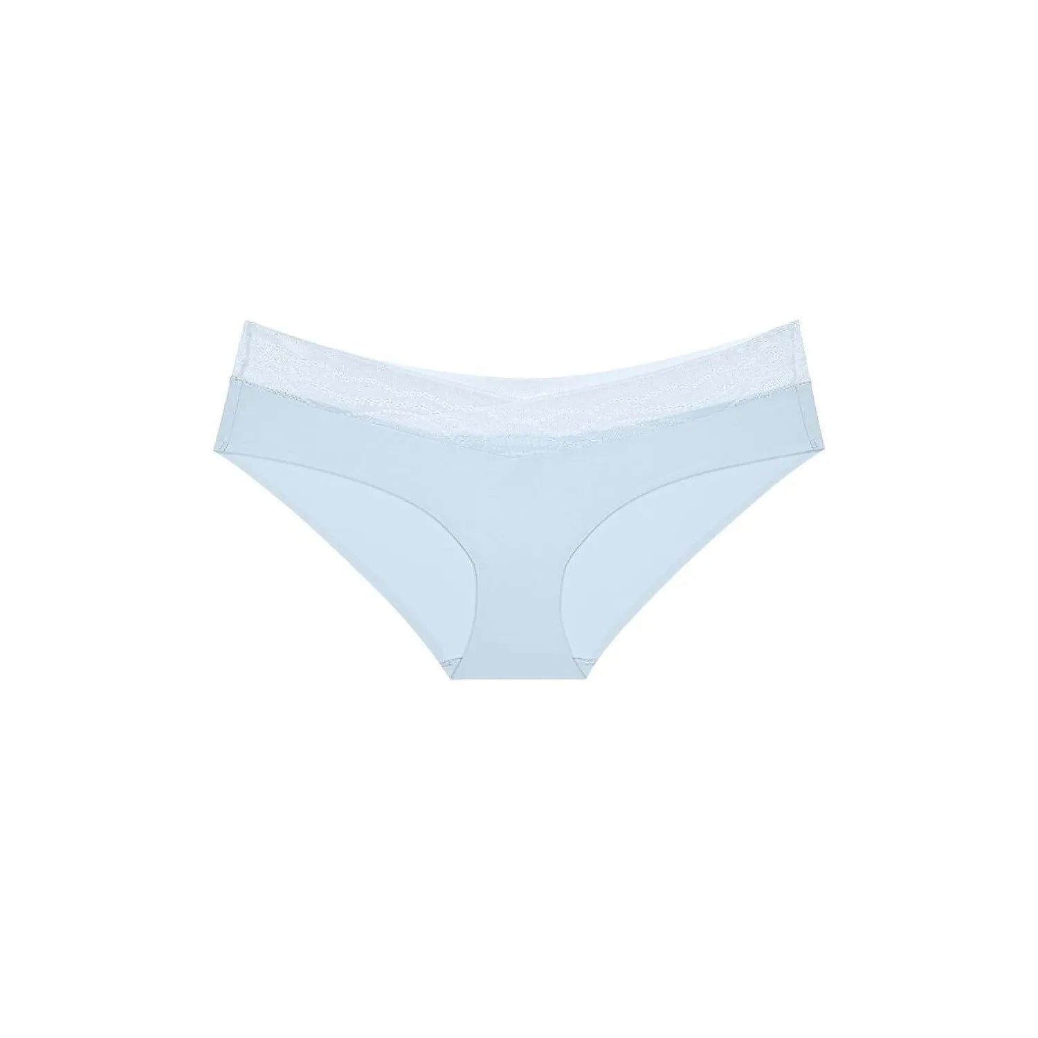 Culotte hipster bleue en microfibre et dentelle recyclée Triumph, élégante et confortable, ajustement invisible.