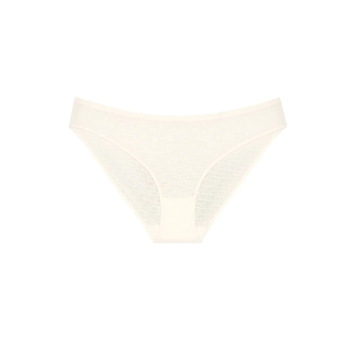 Culotte femme Triumph blanche, dentelle invisible, ajustée, élégante et confortable, idéale pour un usage quotidien.