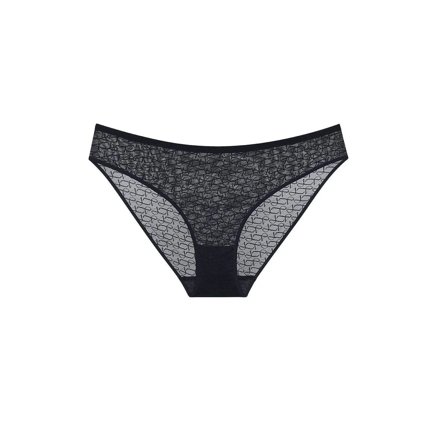 Culotte Tai noire en dentelle délicate, design élégant et confort invisible, idéale pour une élégance quotidienne.