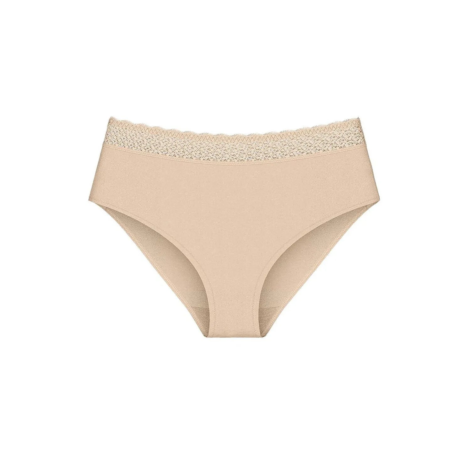 Culotte beige en modal avec dentelle recyclée, design écologique et élégant, Triumph 10214887-0026 pour femmes.