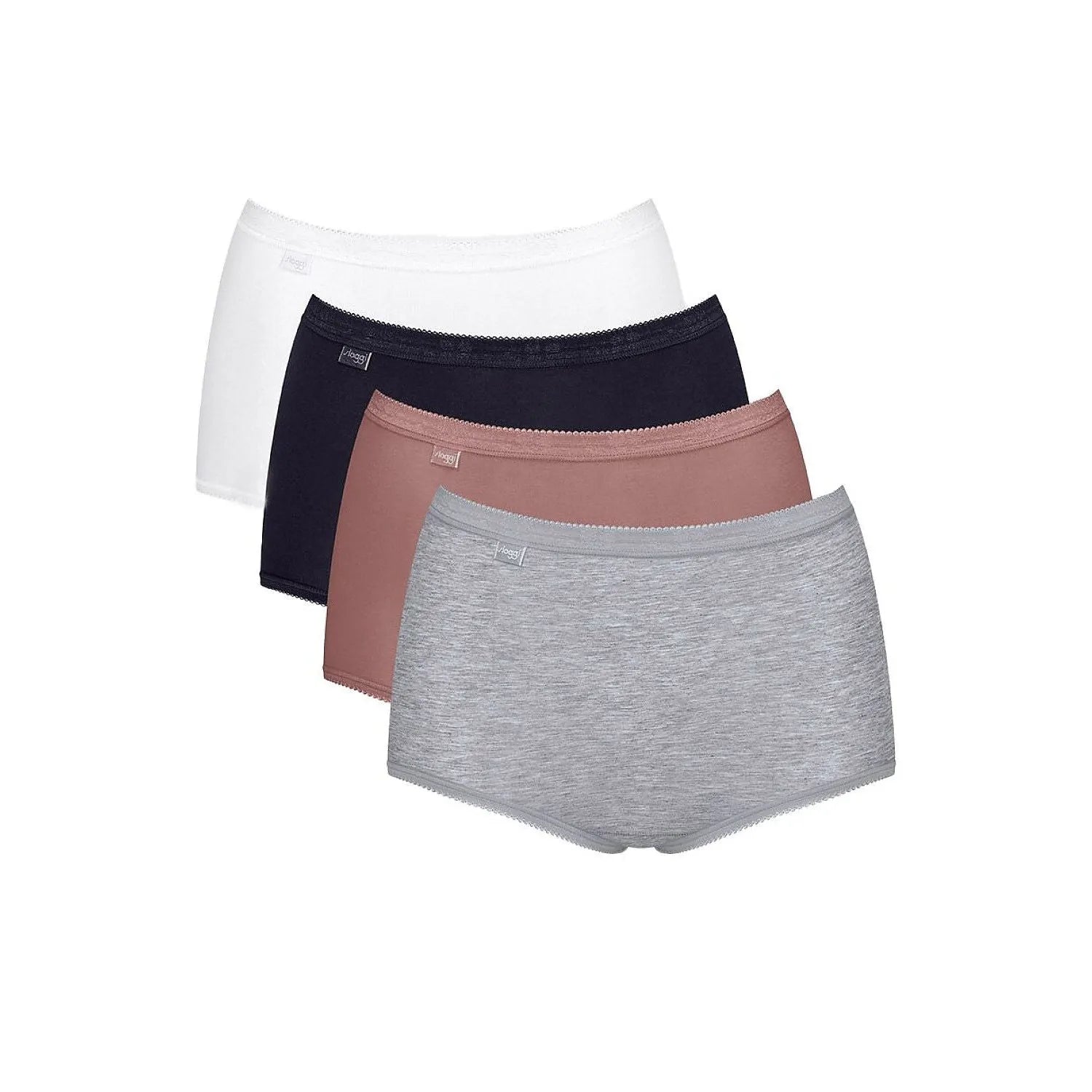 culottes coton taille haute invisibles confort durable lot 4 femmes Sloggi