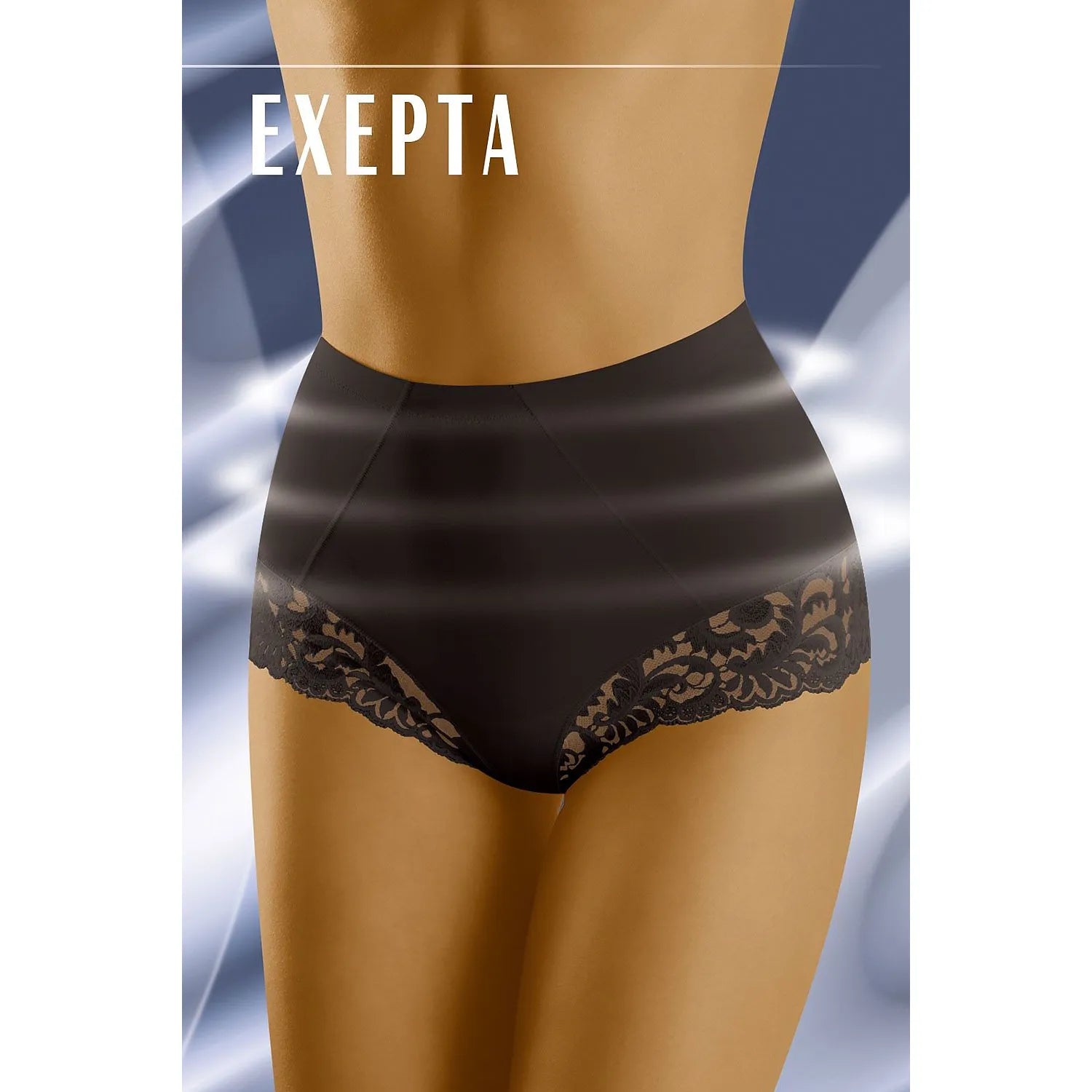 culotte correction dentelle taille haute élasthanne confort Wolbar modèle 73574 sculptante maintien optimal bordure délicate féminine extensible silhouette sublimée