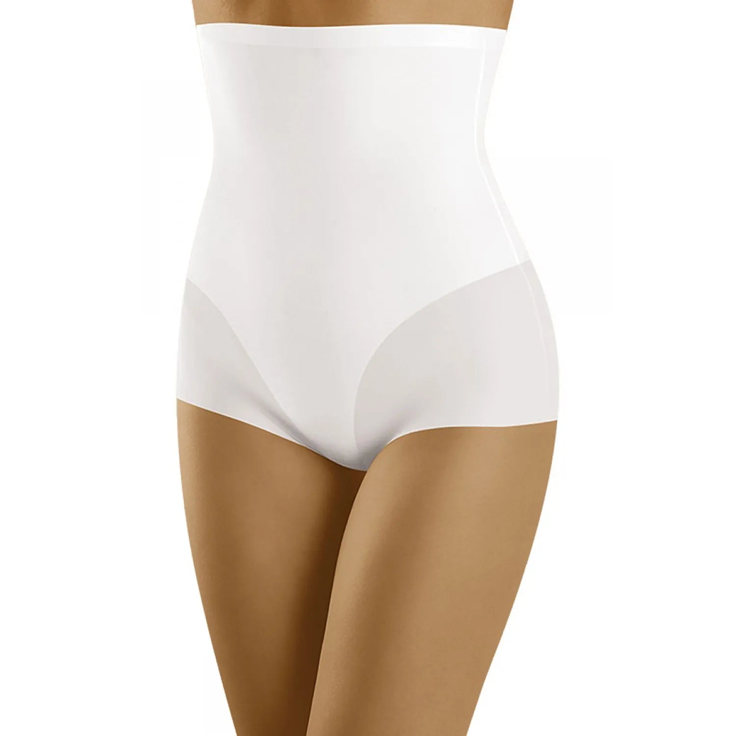Culotte Taille Haute Invisible Galbante Sculptante Confortable Élastique Polyamide Élasthanne Découpe Laser Discrète Silhouette Affinante Raffinée Blanc Durable Wolbar