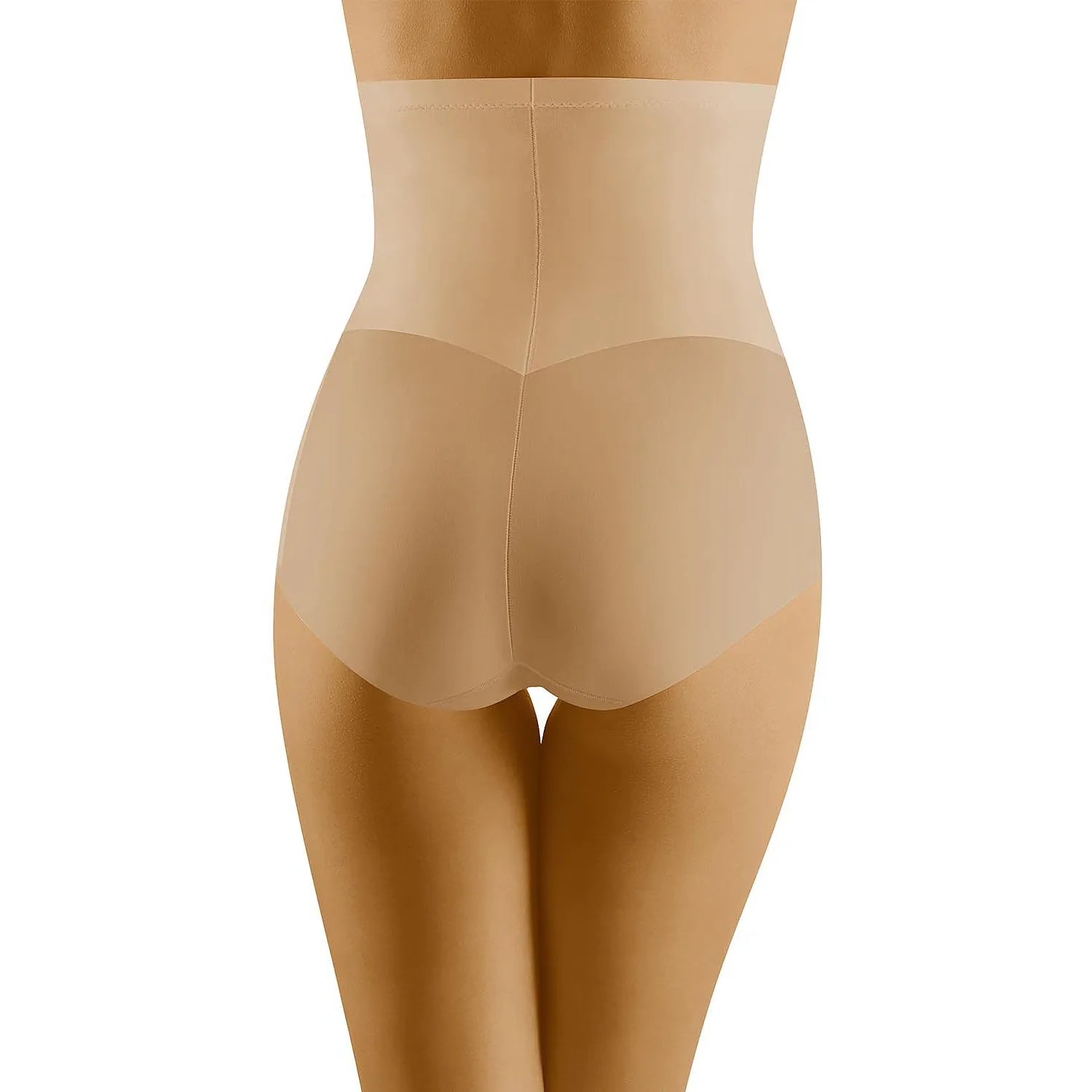 Culottes taille haute sculptantes invisibles beige Wolbar, finition laser sans coutures, confort quotidien et maintien opt...