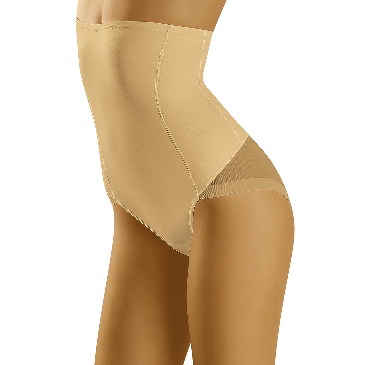 culotte taille haute amincissante femme longues coutures verticales maille silicone antidérapante maintien rehaussement fesses confort Wolbar